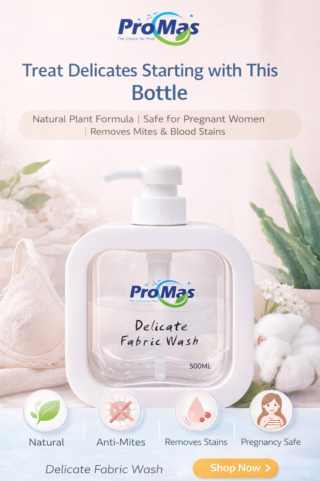 ProMas Delicate Fabric Wash 贴身衣物洗衣液 500ML