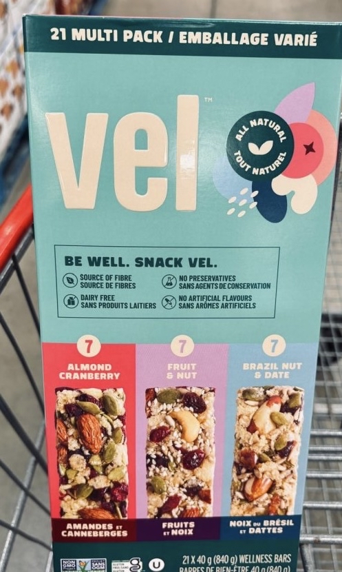 加拿大Costco 直送 Vel 綜合堅果水果能量棒 21x 40g 