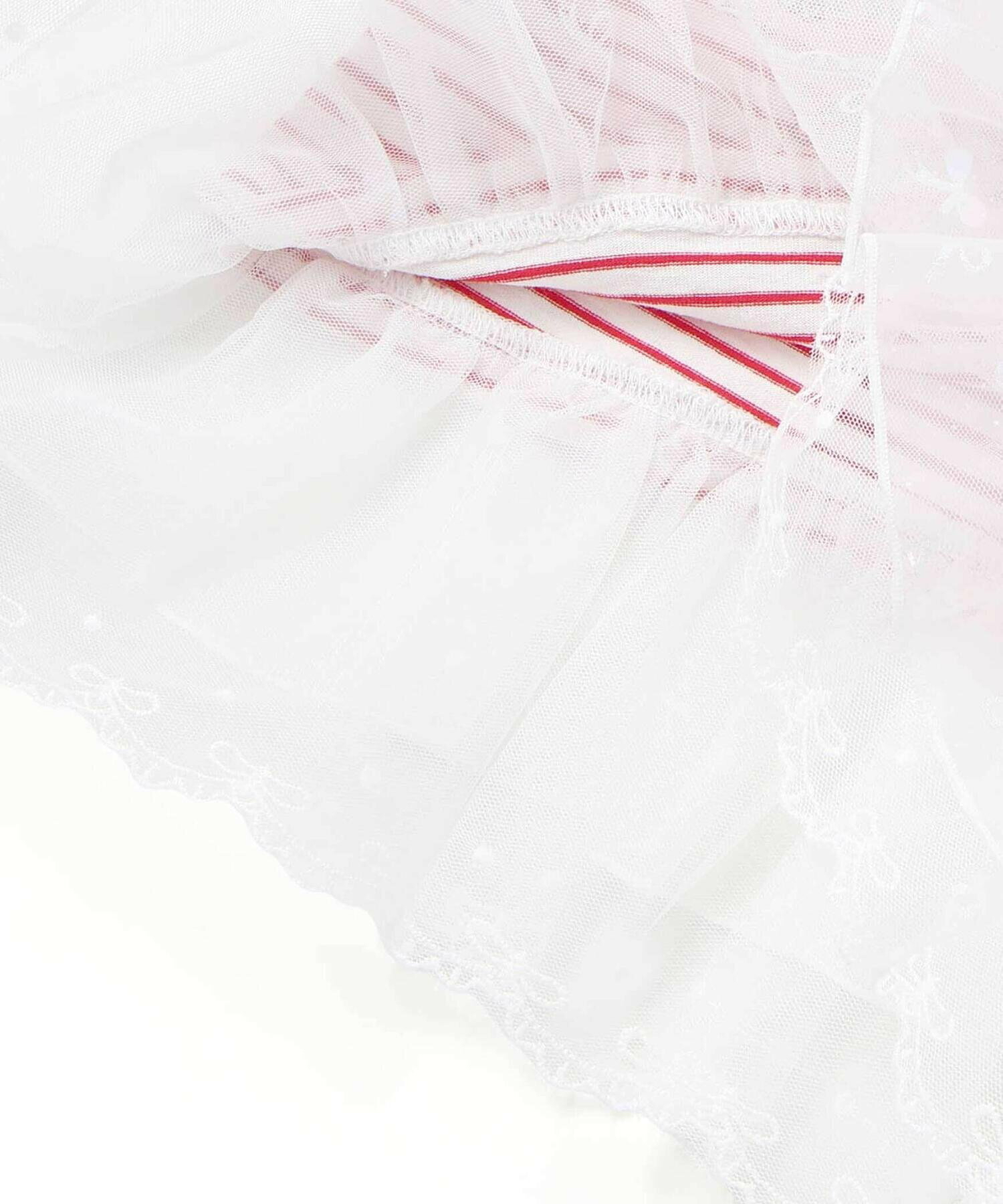 🇯🇵預訂 日本直送🇯🇵Slap Slip x Swimmer x Sanrio系列兩色人物印花亮片愛心蕾絲荷葉邊領口條紋短袖上衣