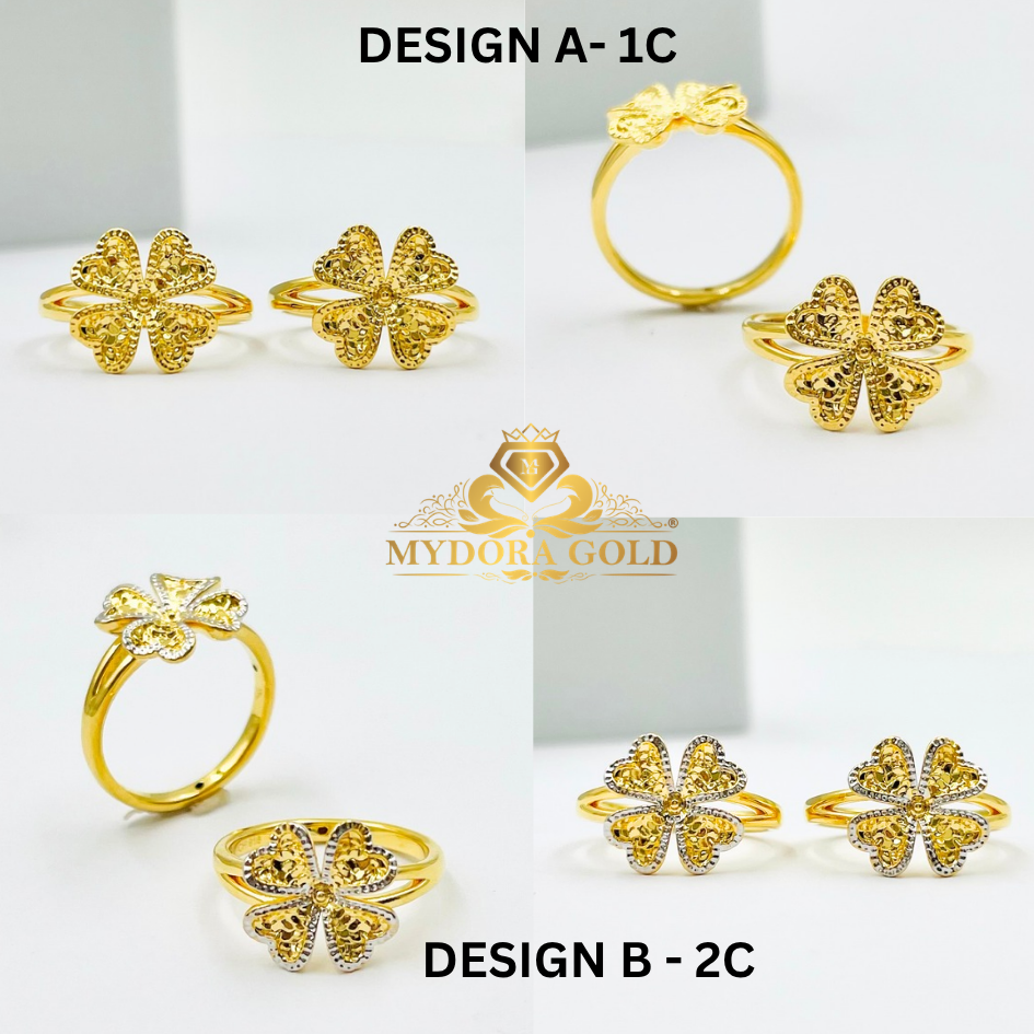 MYDORA Cincin Lucky Four In Love (5G) l EMAS 916/22K