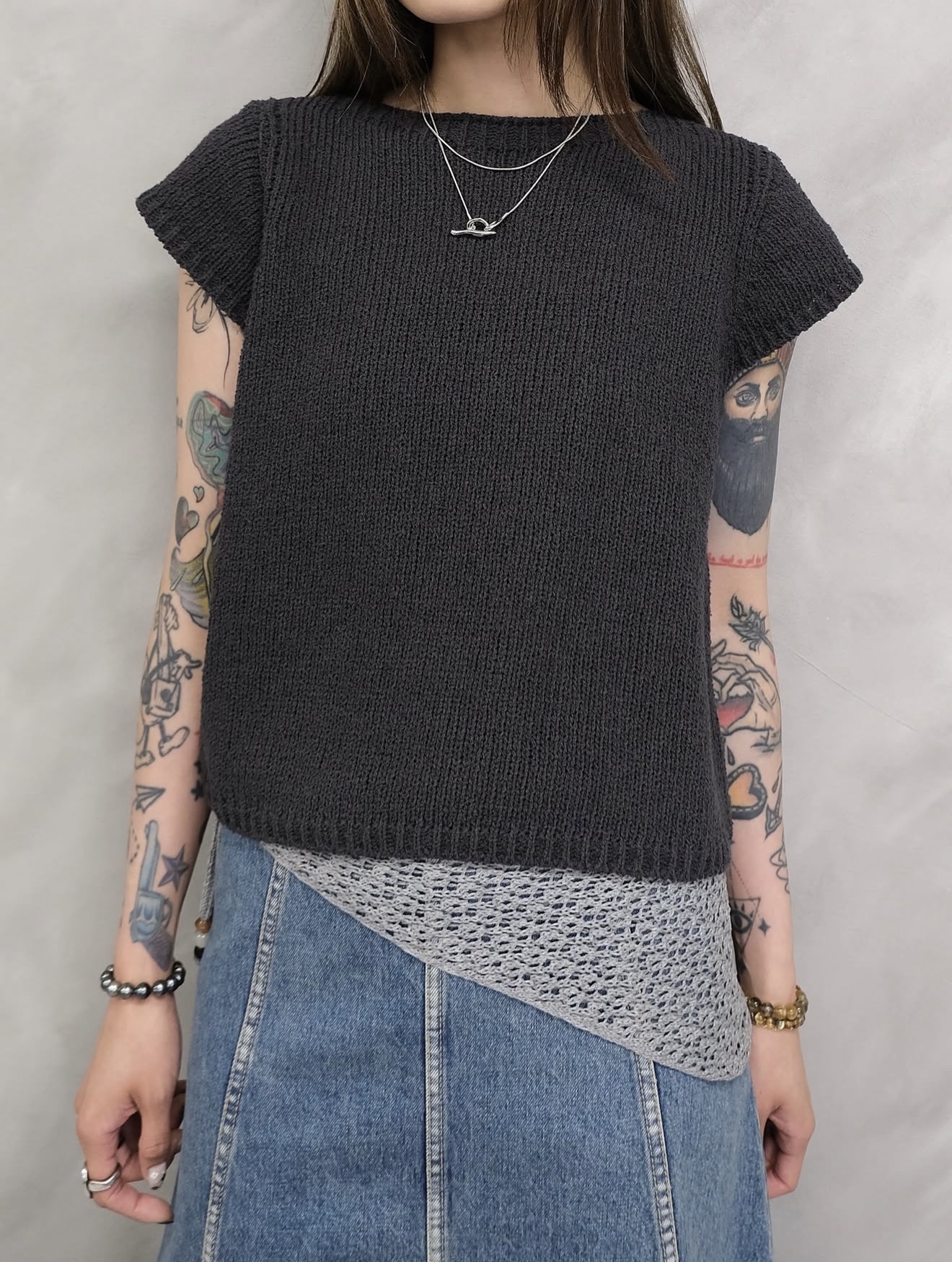 (推薦款)High quality cotton knit #top127