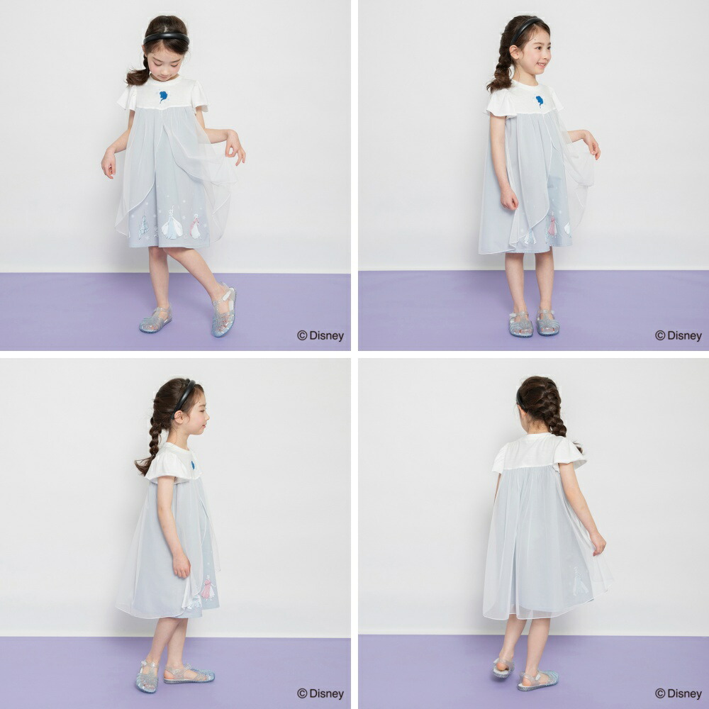 🆕【⭐訂購⭐】🌀 🇯🇵 日本直送 #Rapunzel / #Frozen 荷葉邊袖 層疊飄逸薄紗 連身裙［2款選］🌀 [ELDA-0187][260520]