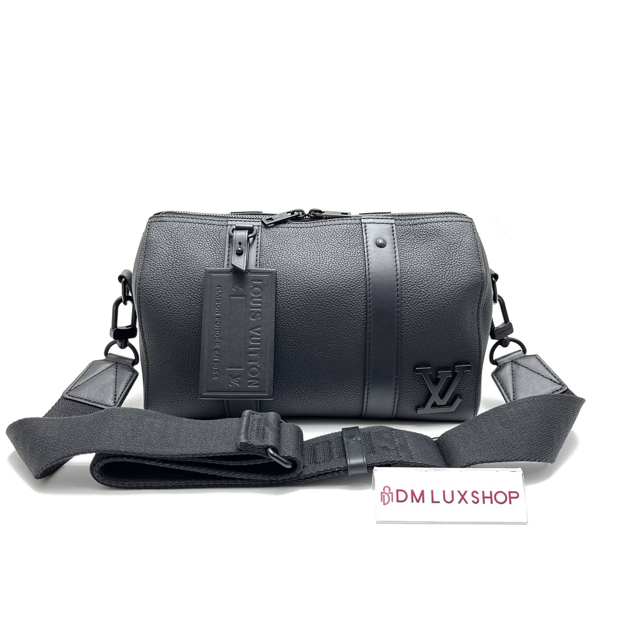 LV Black Aerogram City Keepall