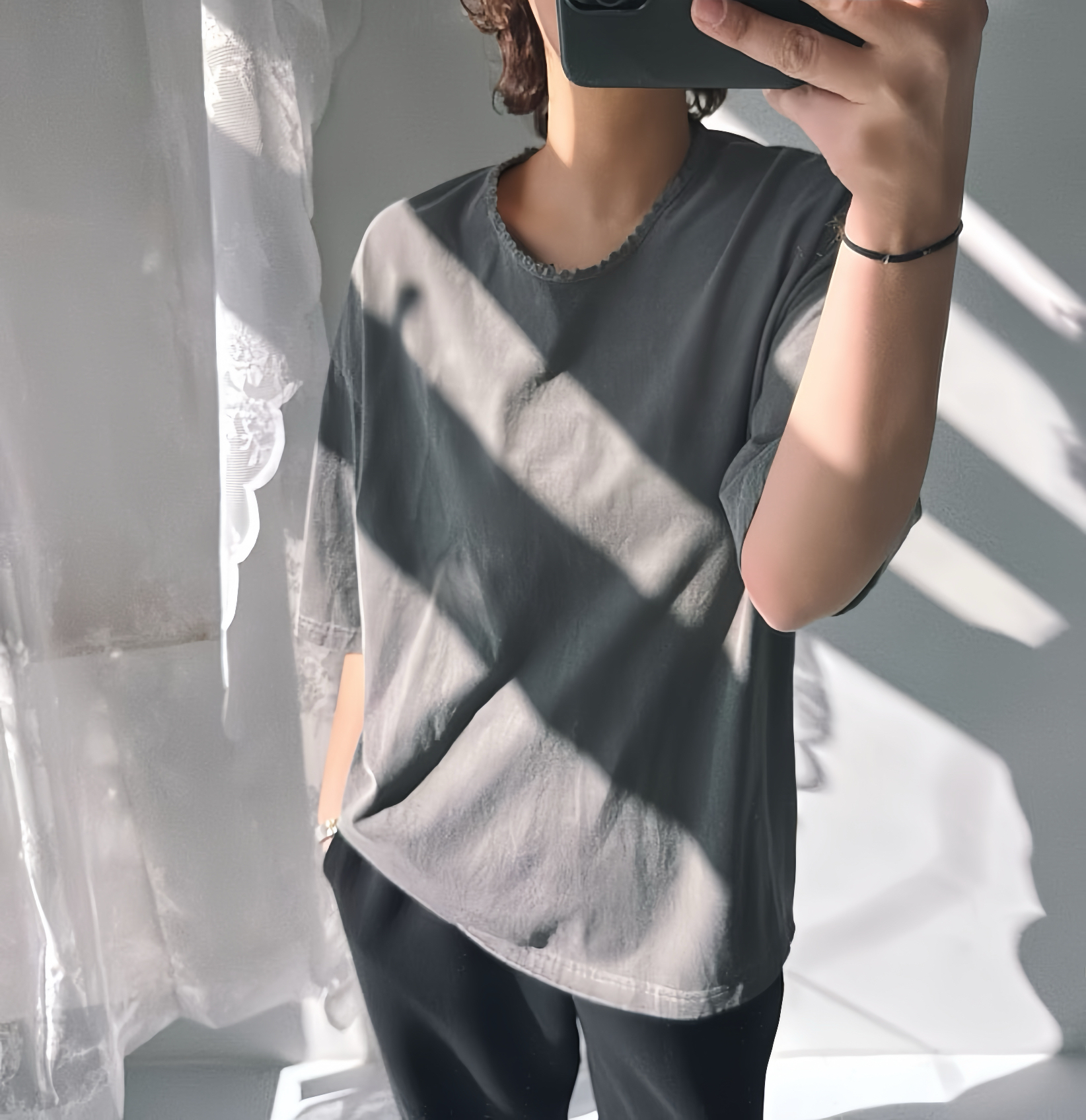 221306 Lace 領短袖Tee