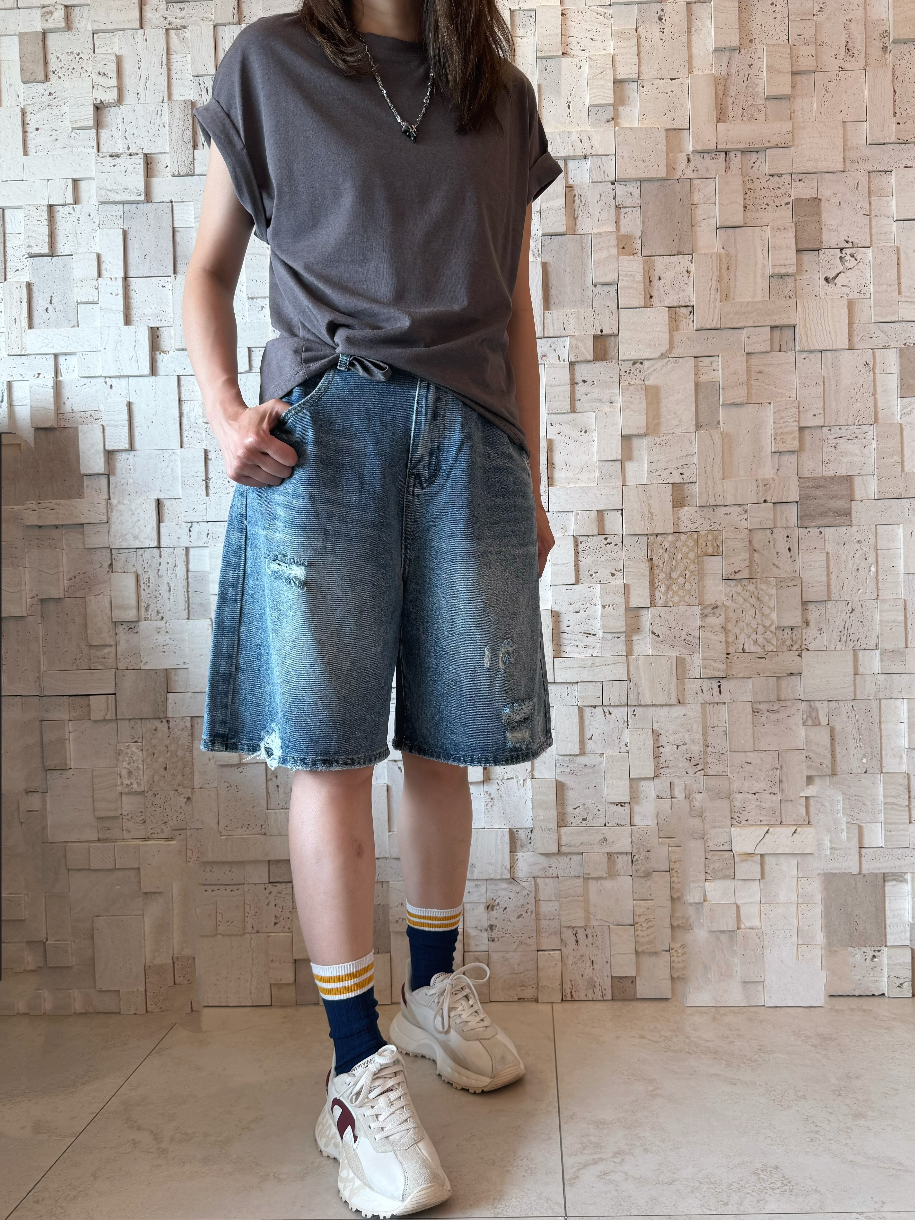 #2090 淨色全棉Top