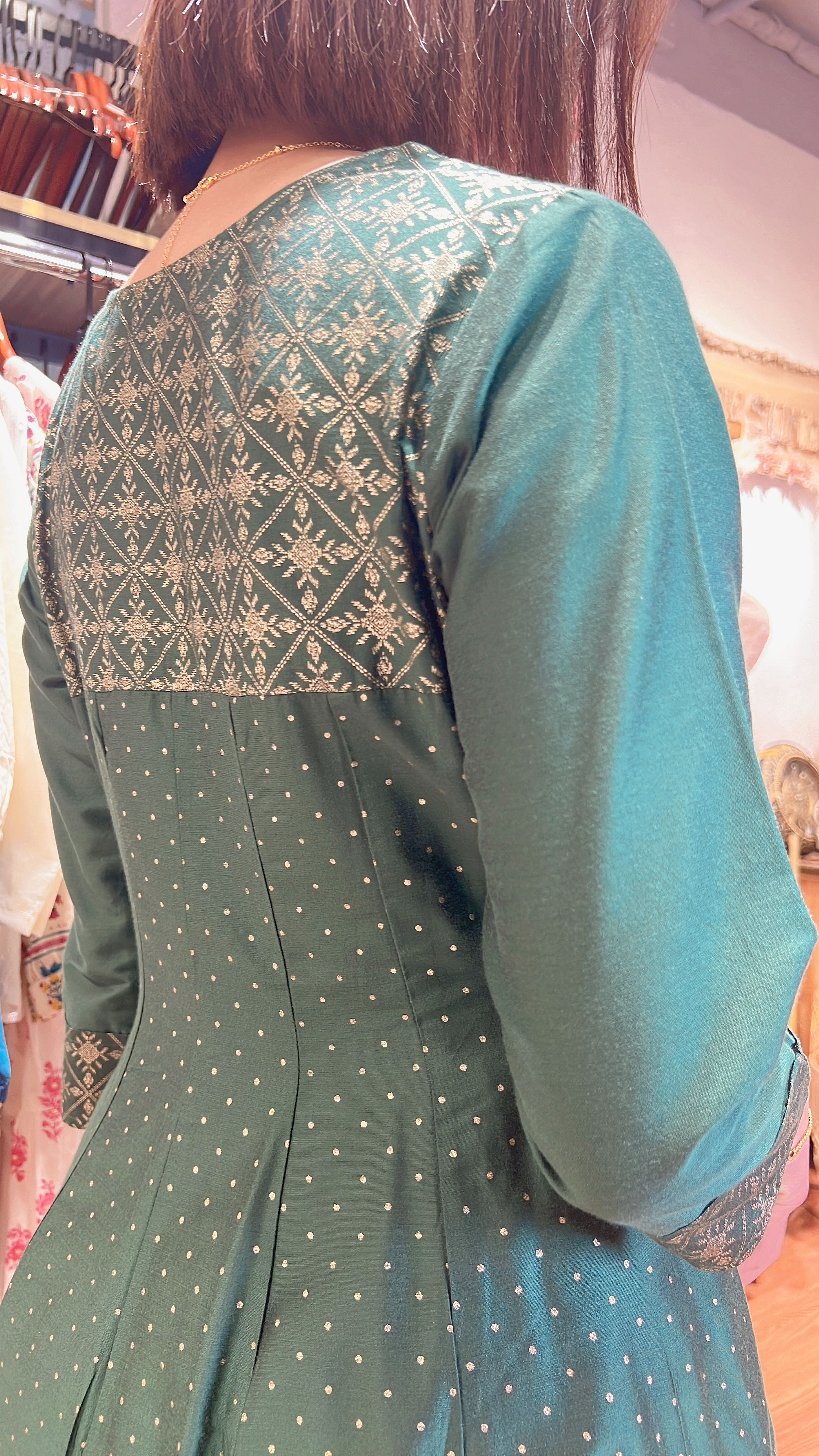 1981 Peacock Green Emb. 4-Rope 16-cloth OP
