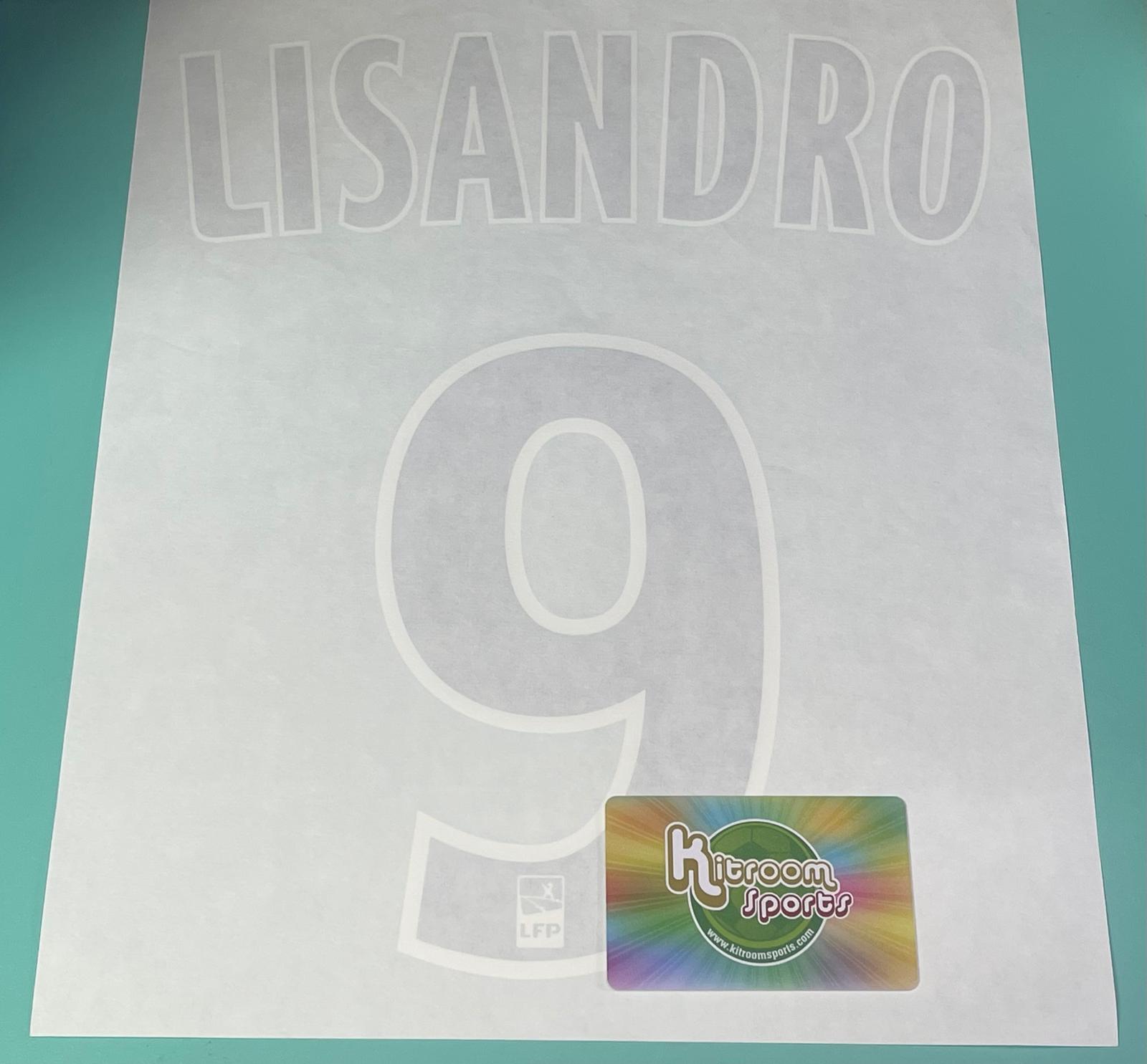 2013-14 Olympique Lyonnais Away Nameset #9 LISANDRO