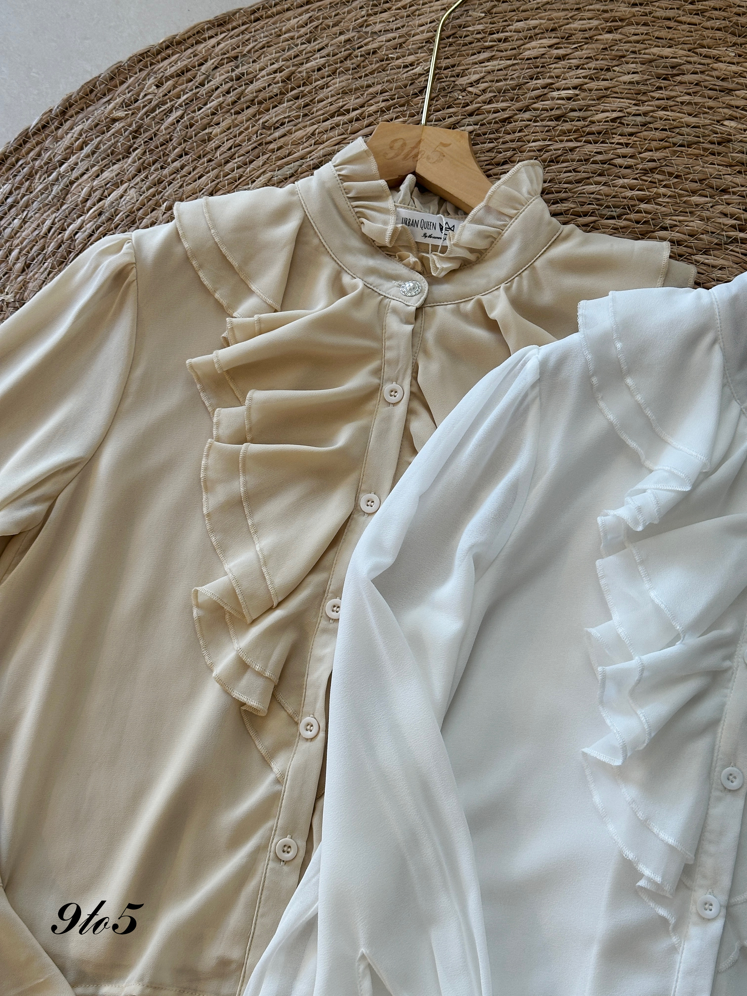 T3953 Ruffle Lace Top - 3 Colors