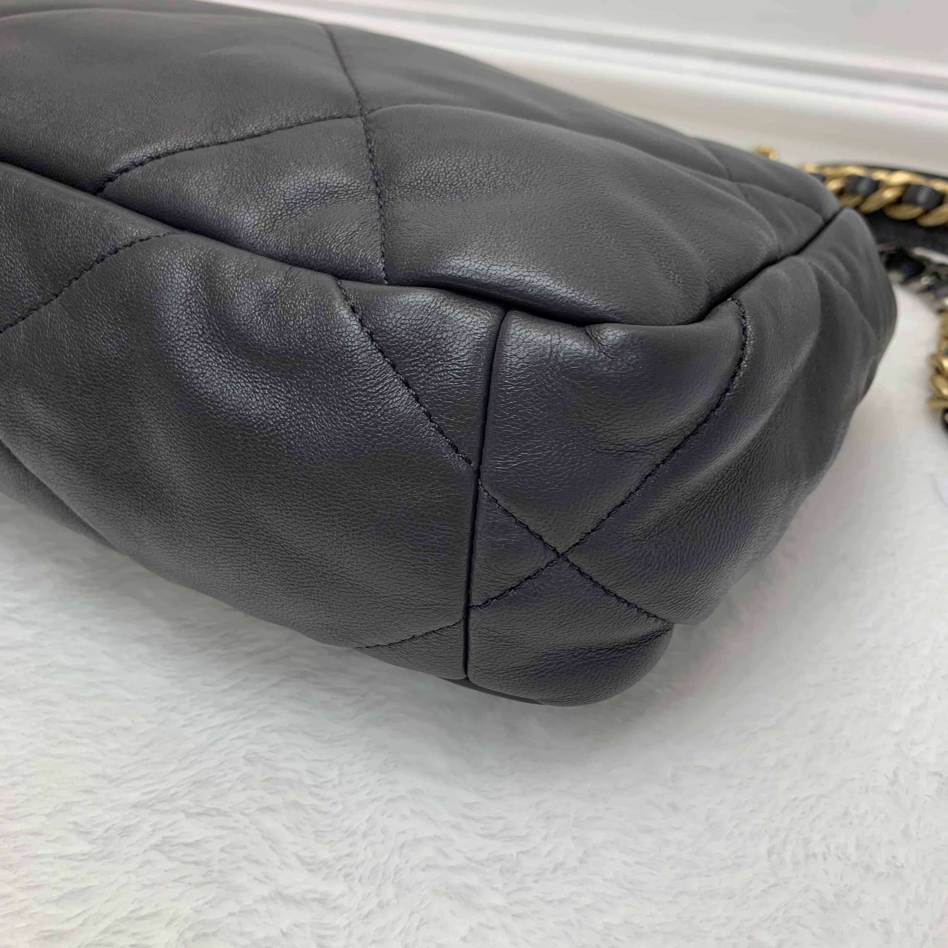 Full set Chanel 19bag 灰色配銀🩶