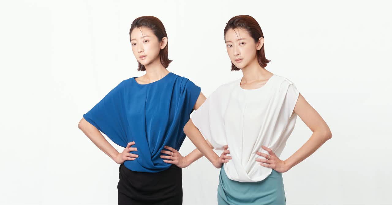 VIL-T886051 DRAPPED TOP