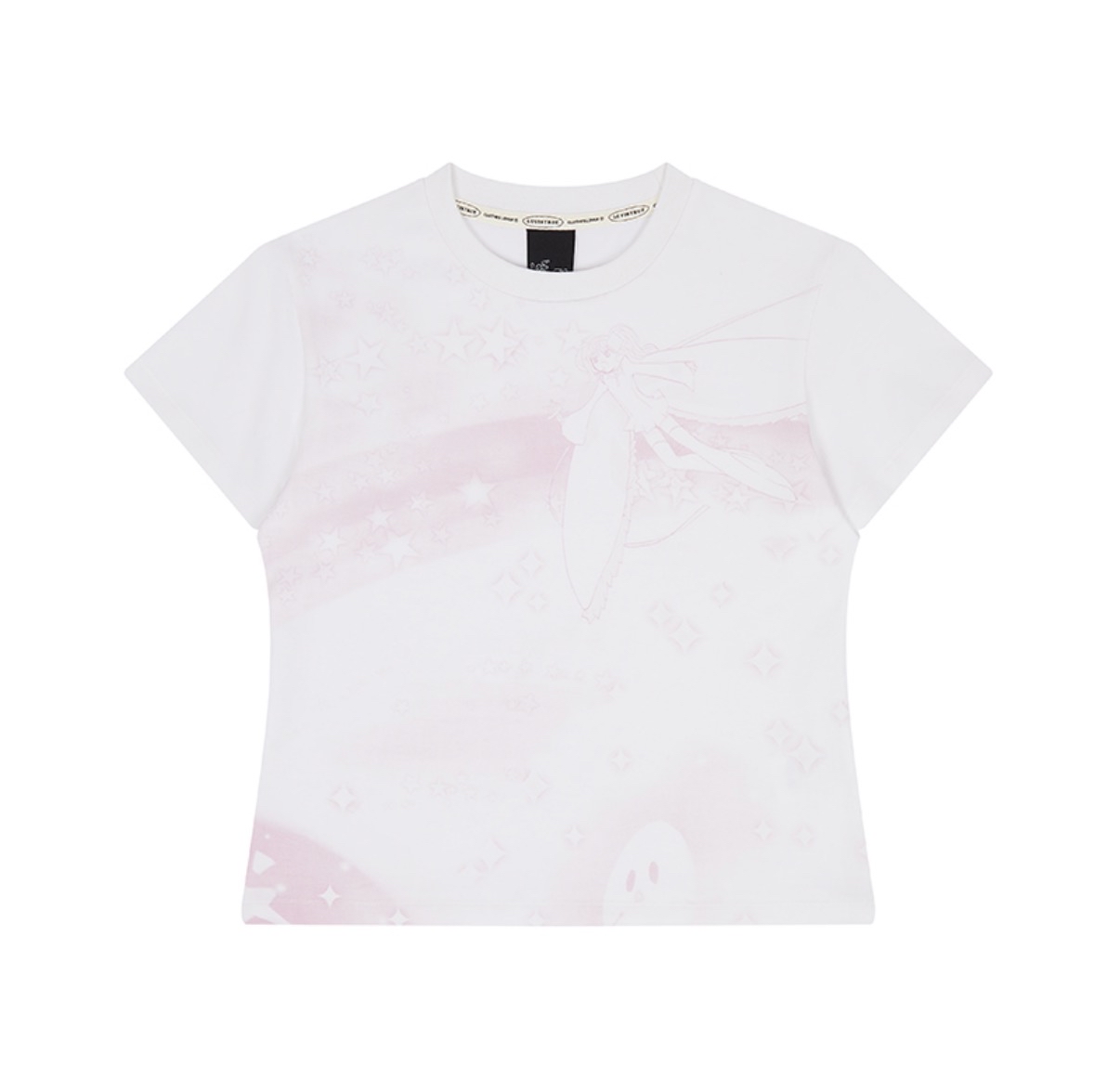 Luvistrue SHUGO CHARA! PINK RAINBOW TEE(WHITE)