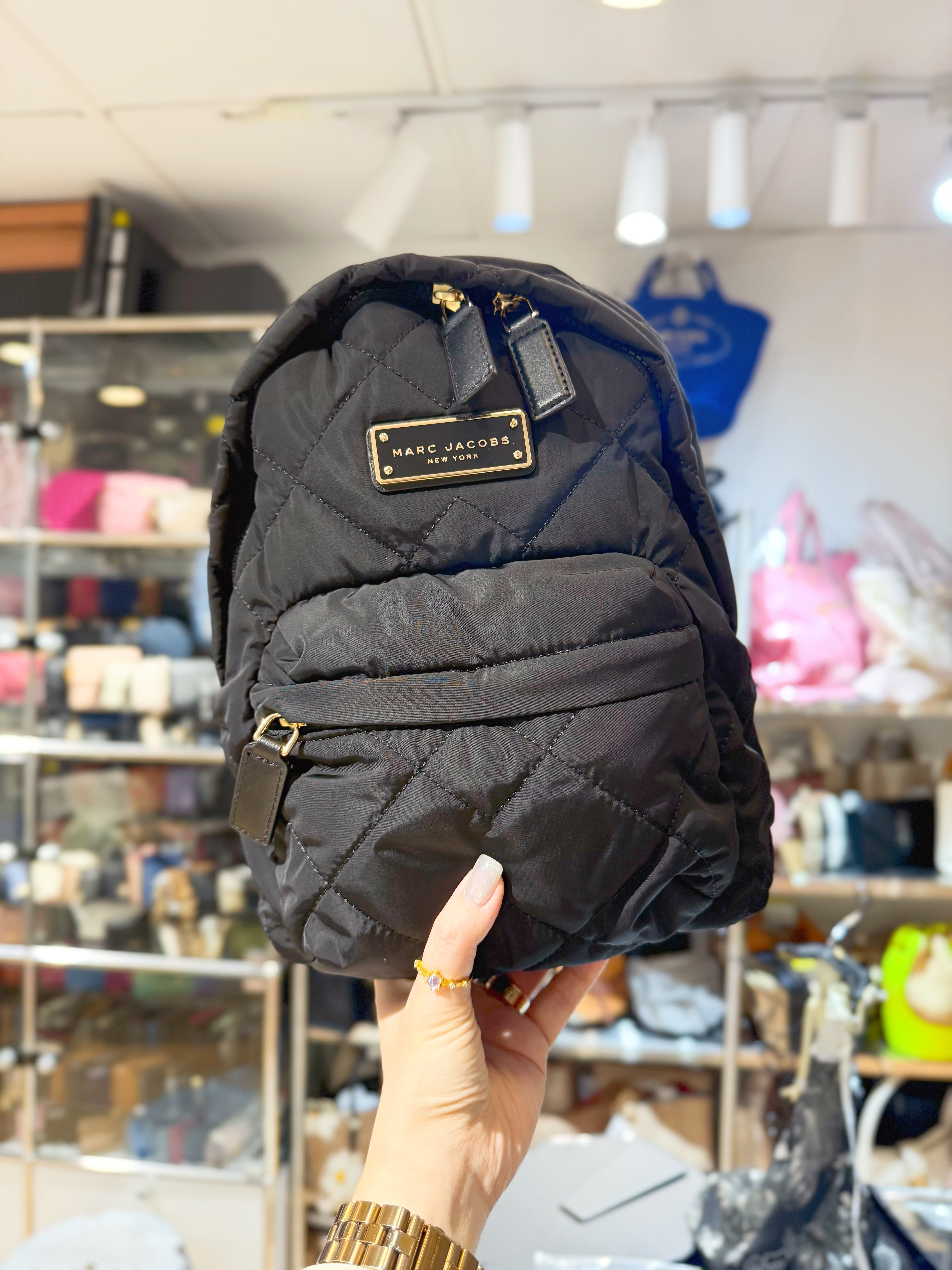 Marc Jacobs nylon quilted bp S blk