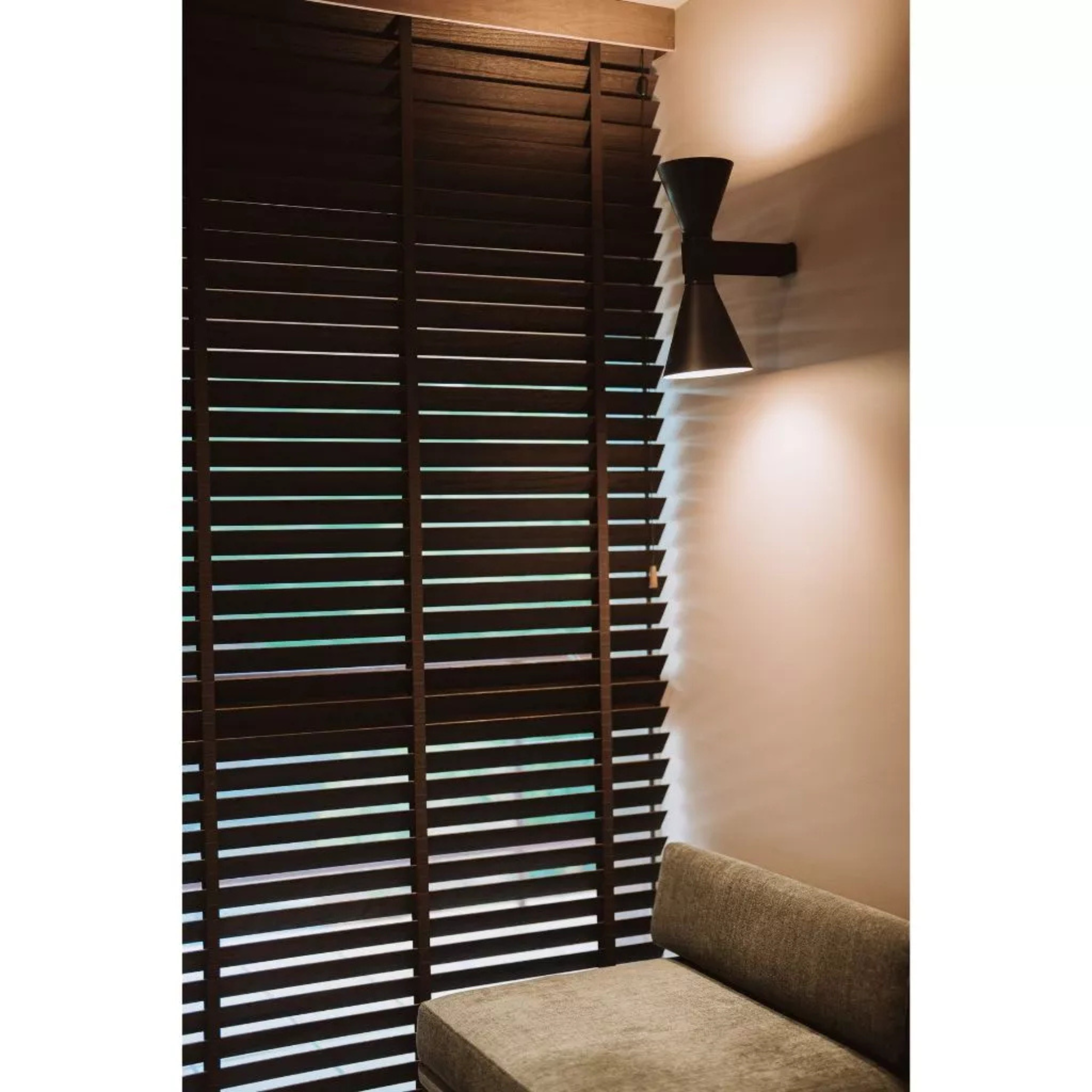 100% Kayu Asli | Bidai Kayu | 35mm Premium Timber Blinds Malaysia | Natural Wood Blinds | Custom Made Window Blinds