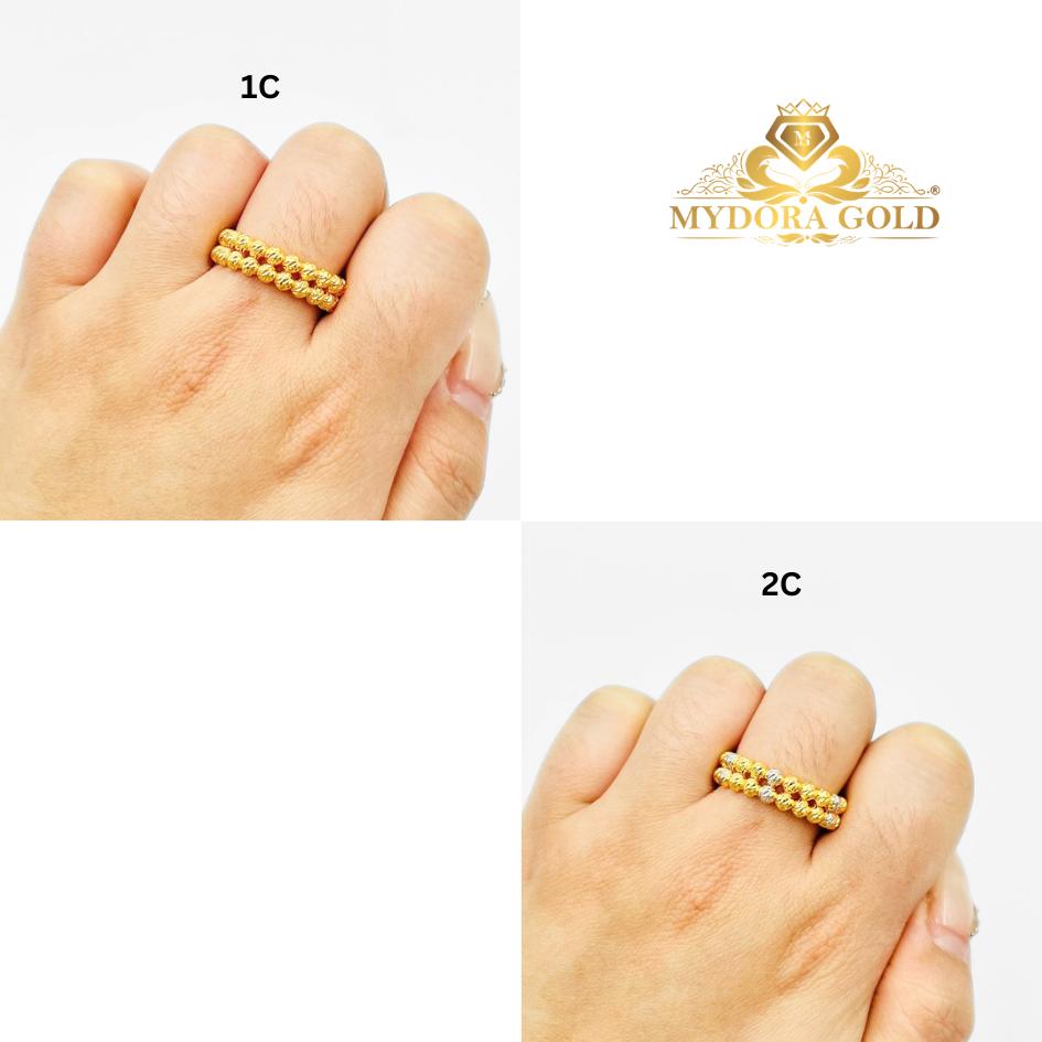 MYDORA Cincin Boba Italian 2 Line (5G) l EMAS 916/22K