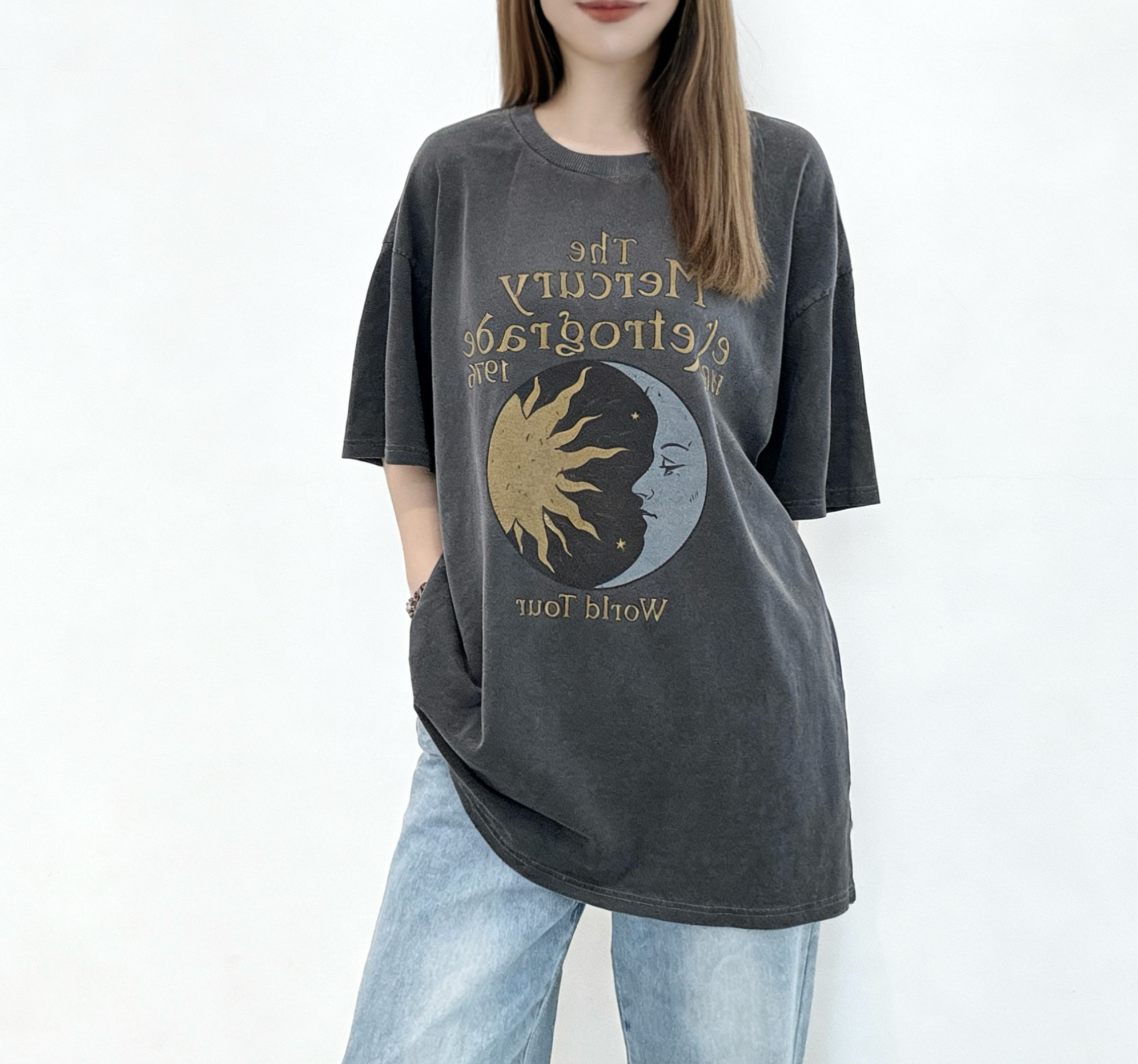 🌼初春優惠🍀 撞色print Tee 