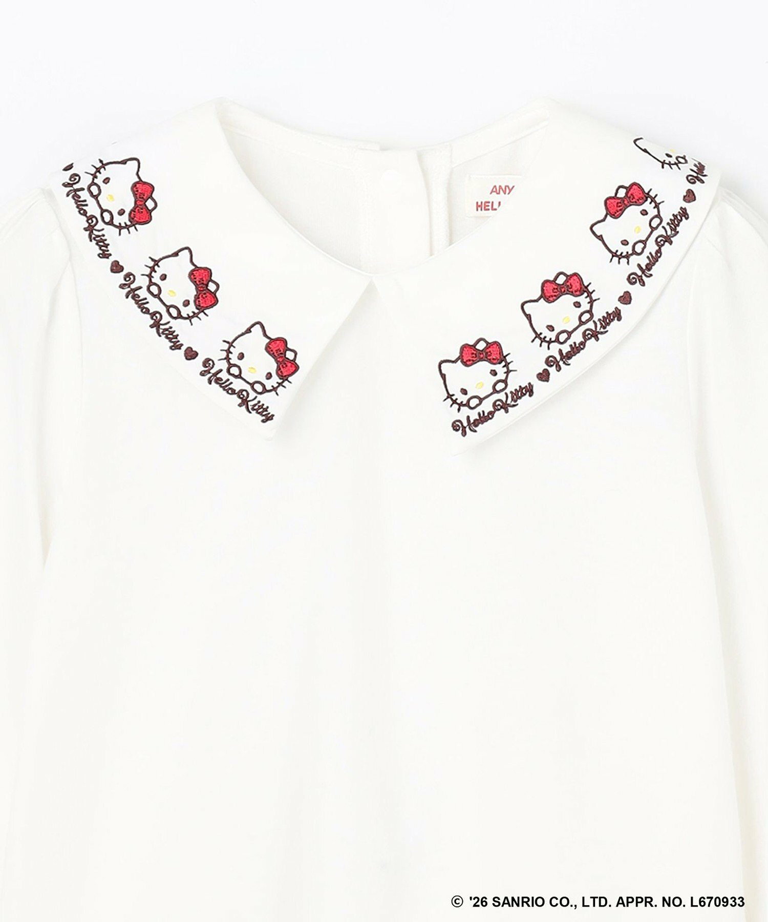 🆕【⭐訂購⭐】🌀 🇯🇵 日本直送 #HelloKitty x ANY KIDS 刺繡領襯衫🌀 [ELJA-0067][261107]