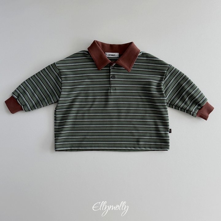 Ellymolly | Click Peach Collared T-shirt