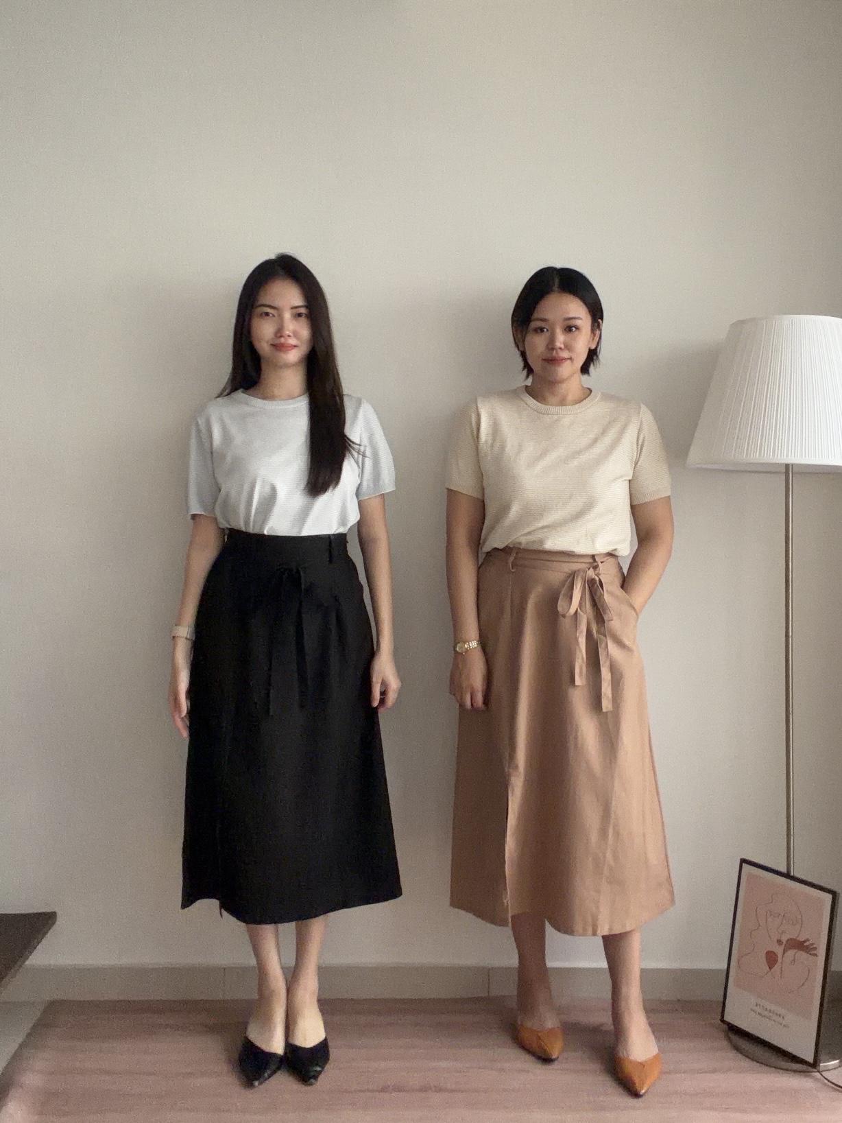 S2011 Bow-tie A Line Skirt - 3 Colors