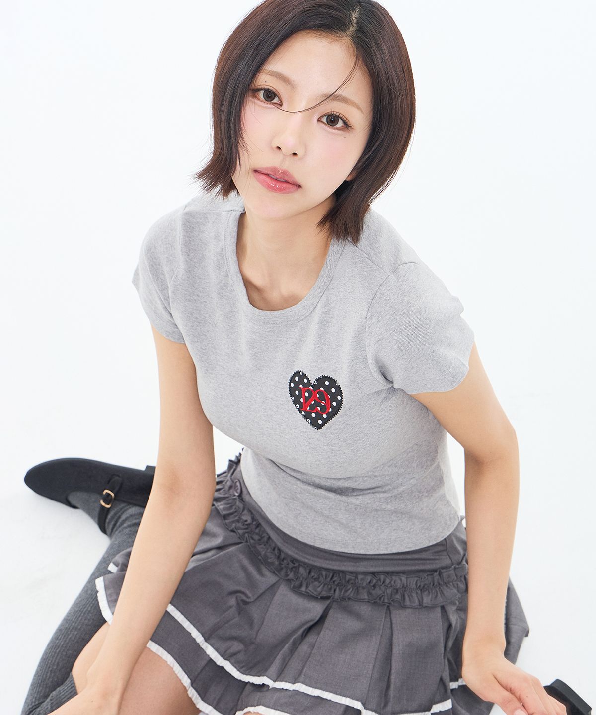 🇰🇷訂購｜ILLIGO｜高恩's Pick｜129 Dot Fitted T-shirt 3色 