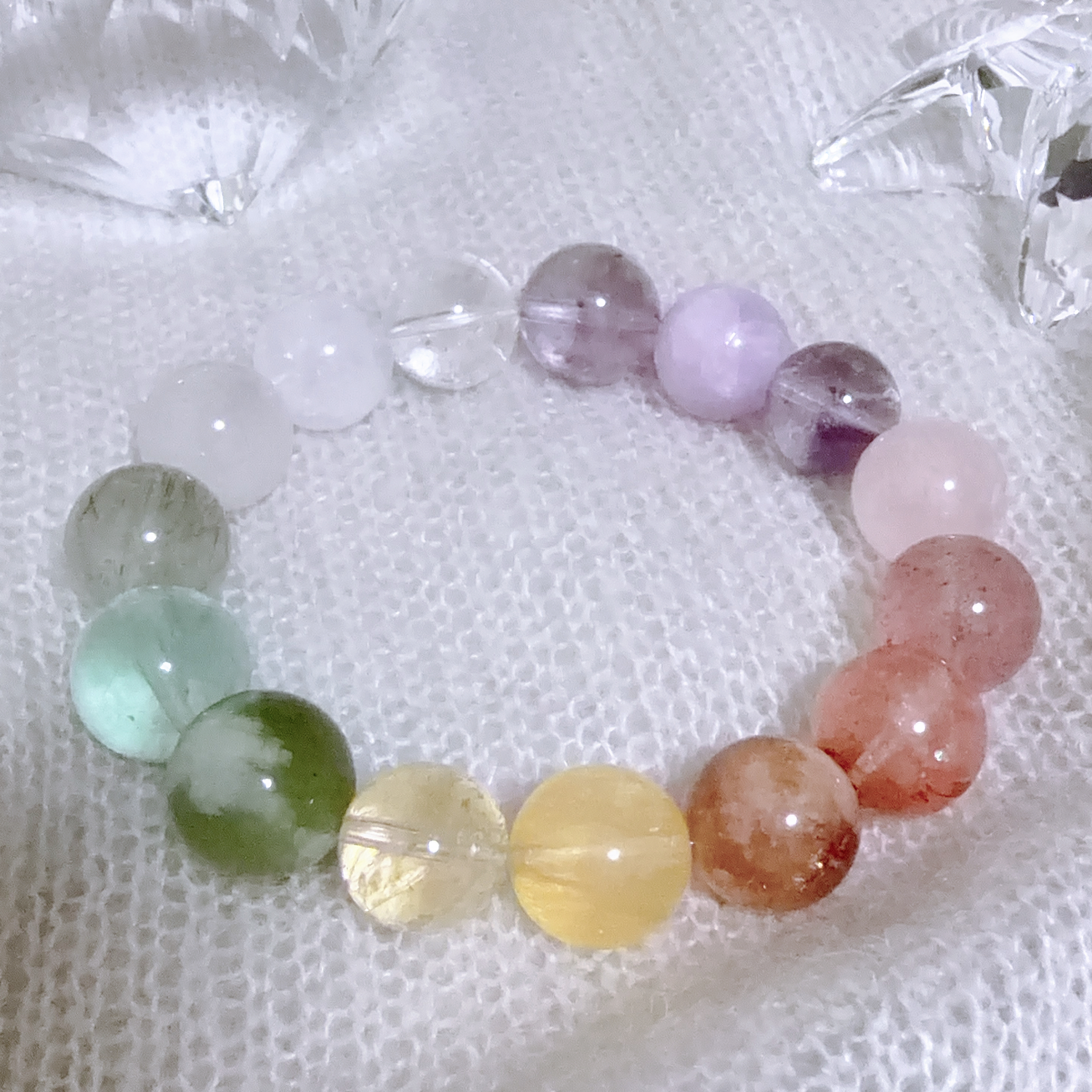 彩水晶珠手鏈