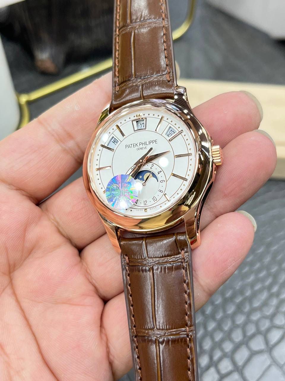 百达翡丽5205G-013复杂功能系列/40mm*11.36mm/搭载Caliber324 S QALU 24H/206全自动机械🚀🚀