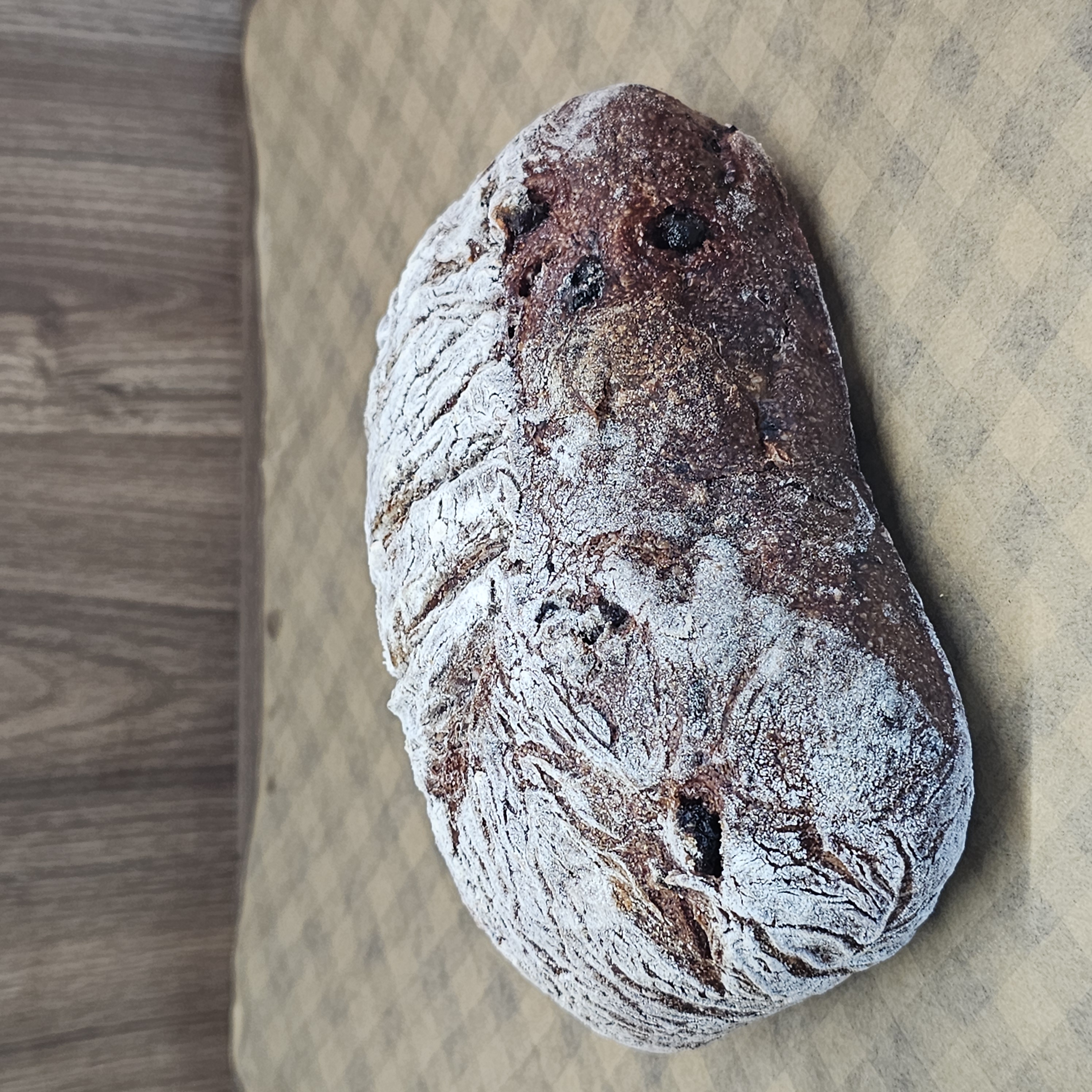 阿嫲｜花青素CIABATTA｜無糖無蛋奶 高抗氧化歐式麵包