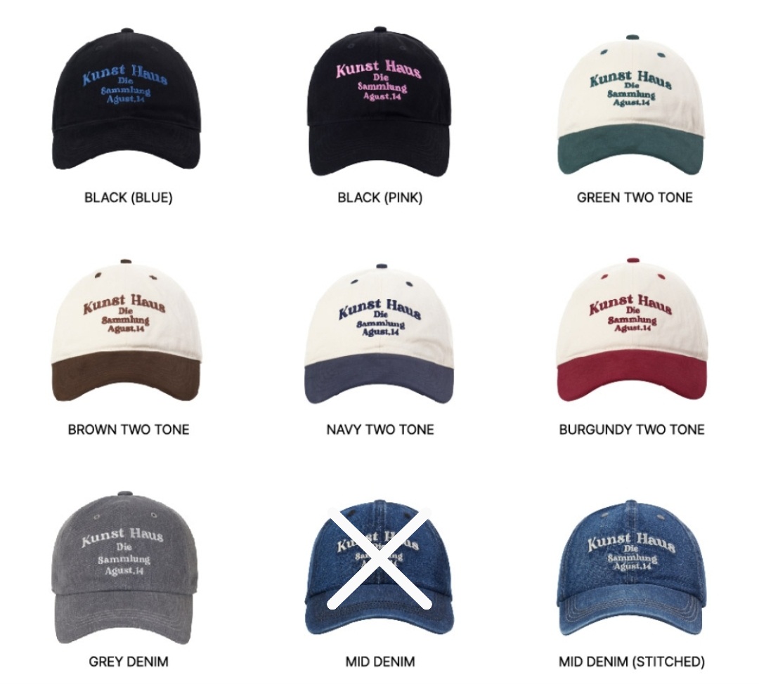 DUMARO Kunst Haus Ballcap(37色)