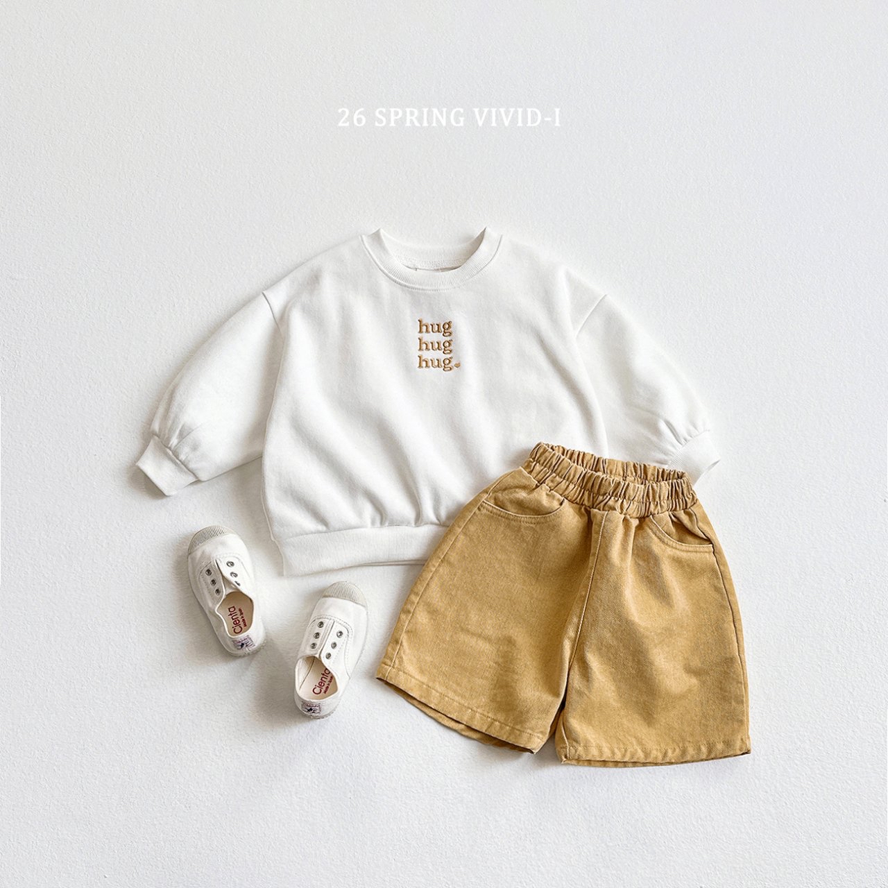 🌸預訂 韓國直送🌸🇰🇷VIVIDI四色Hug刺繡撞色長袖上下套裝