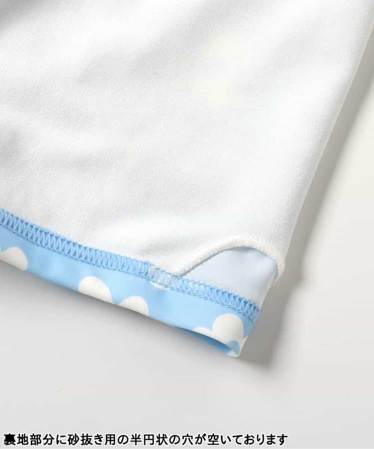 🇯🇵預訂 日本直送🇯🇵BREEZE兩色圖案滿印荷葉邊長袖連身泳衣