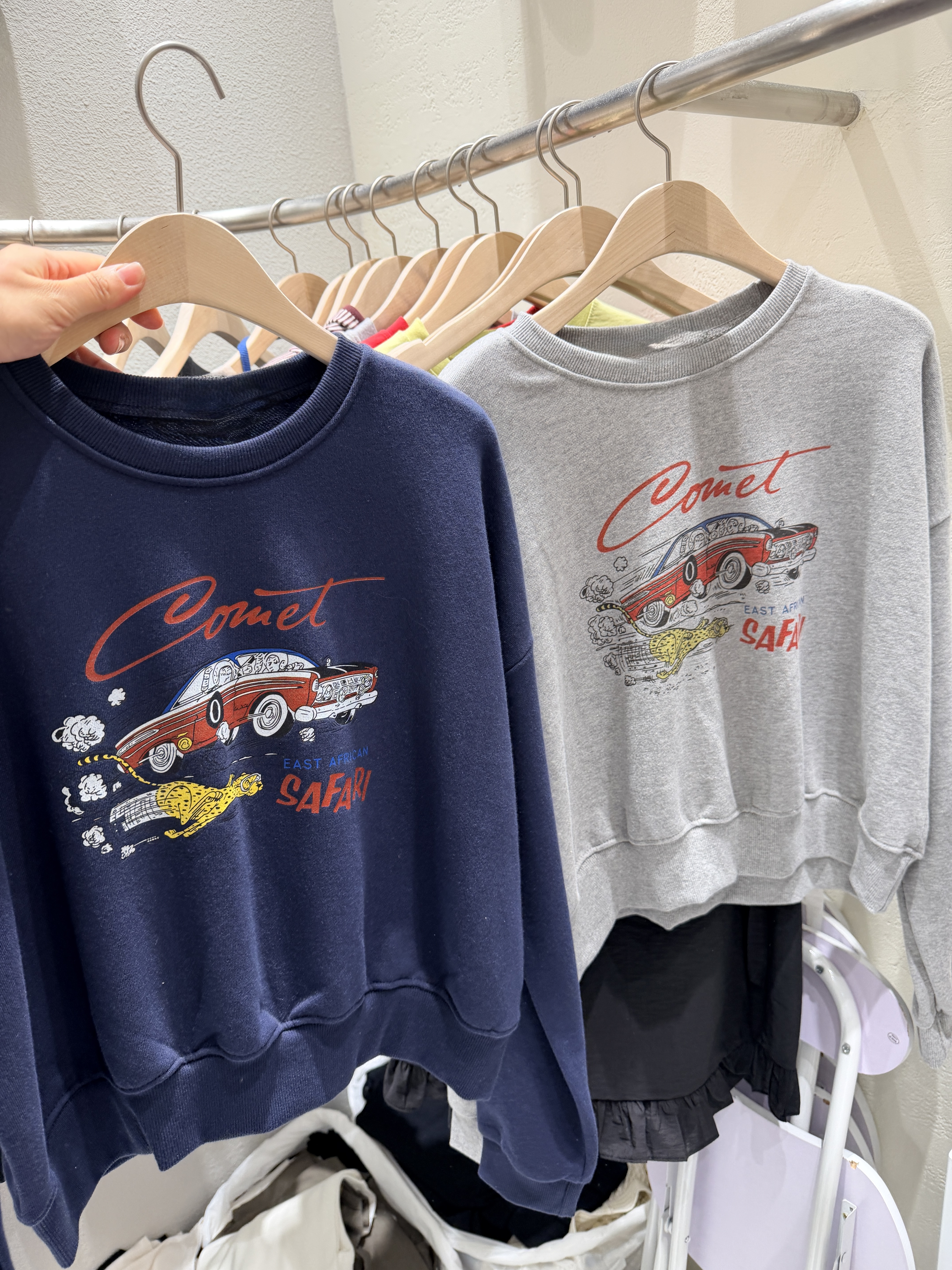 Car printed sweater