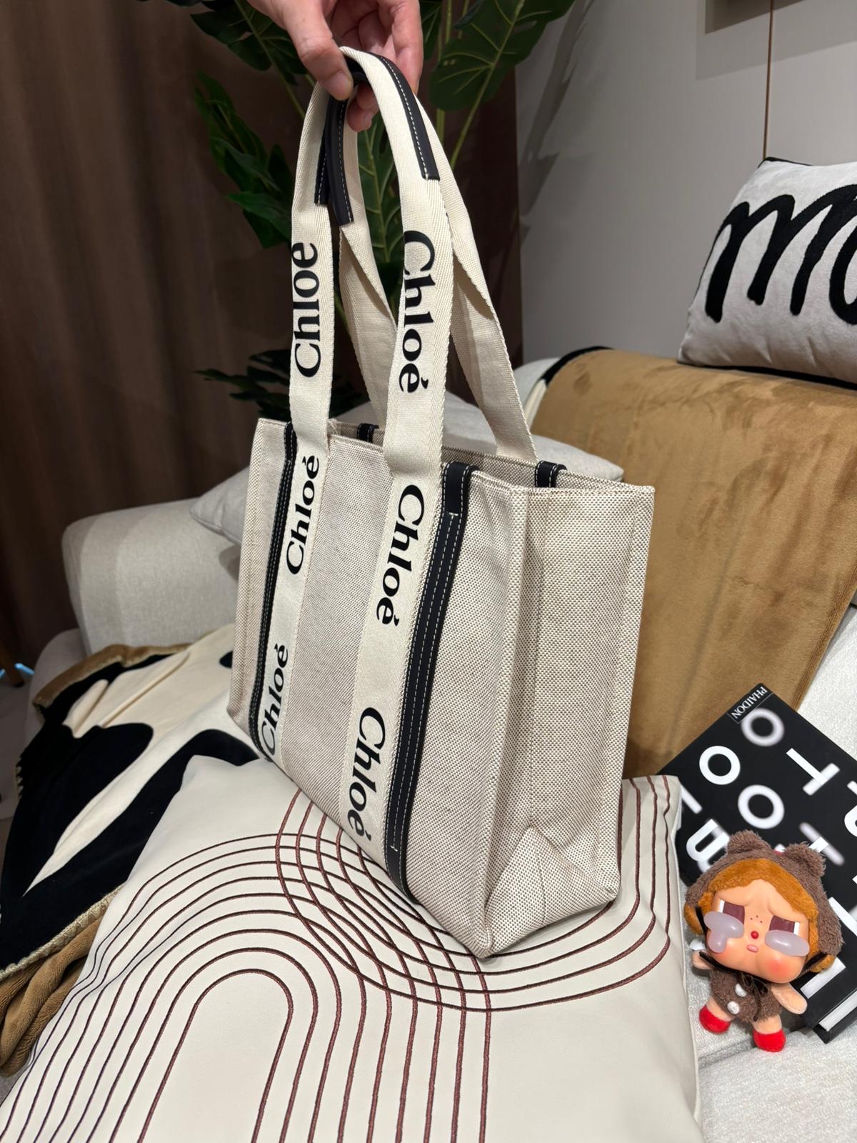 Chloe woody medium tote   100%Authentic ,92%new ✅Dust bag