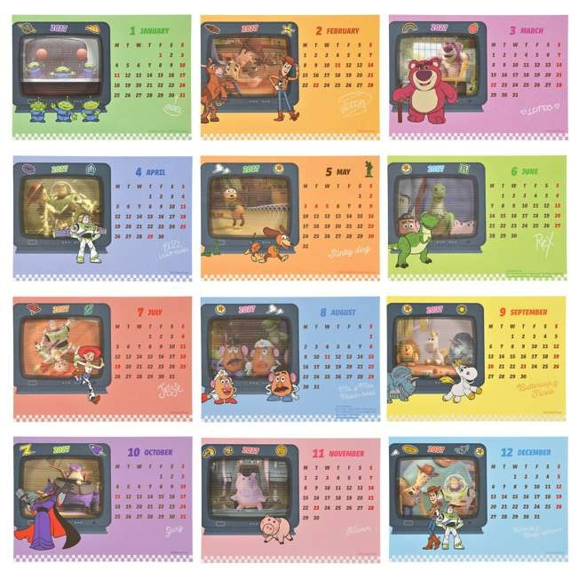 🌸 【預訂】Toy Story Desk Calendar - CALENDAR ＆ ORGANIZER 2027 -28/8新品