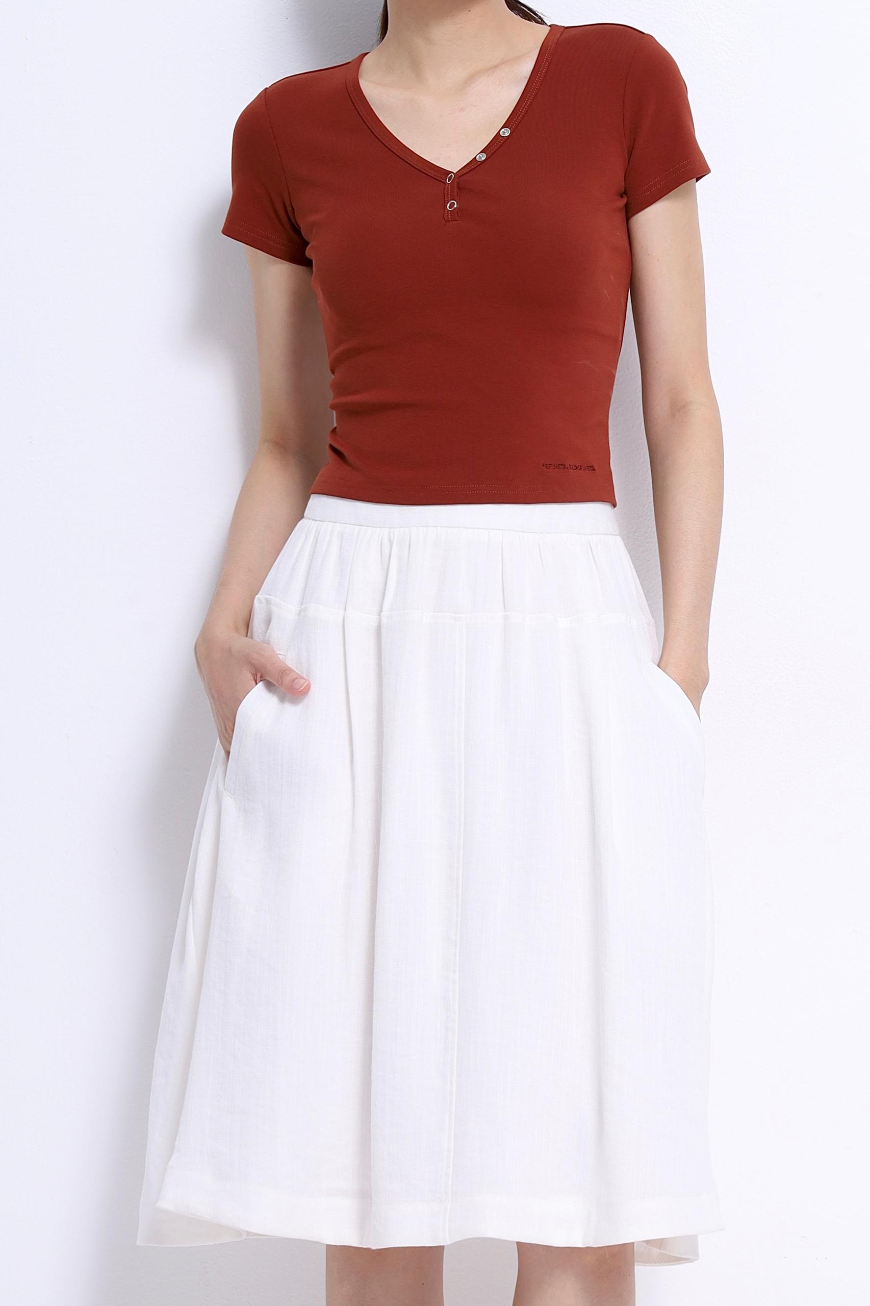 CS1419 Celeste Flow Midi Skirt