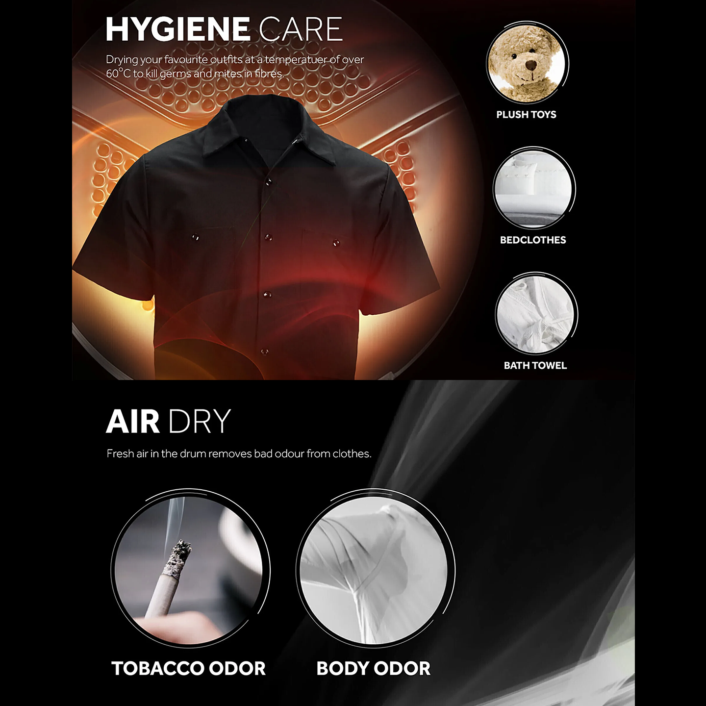 Haier 8kg Vented Dryer (HD80-V939S)