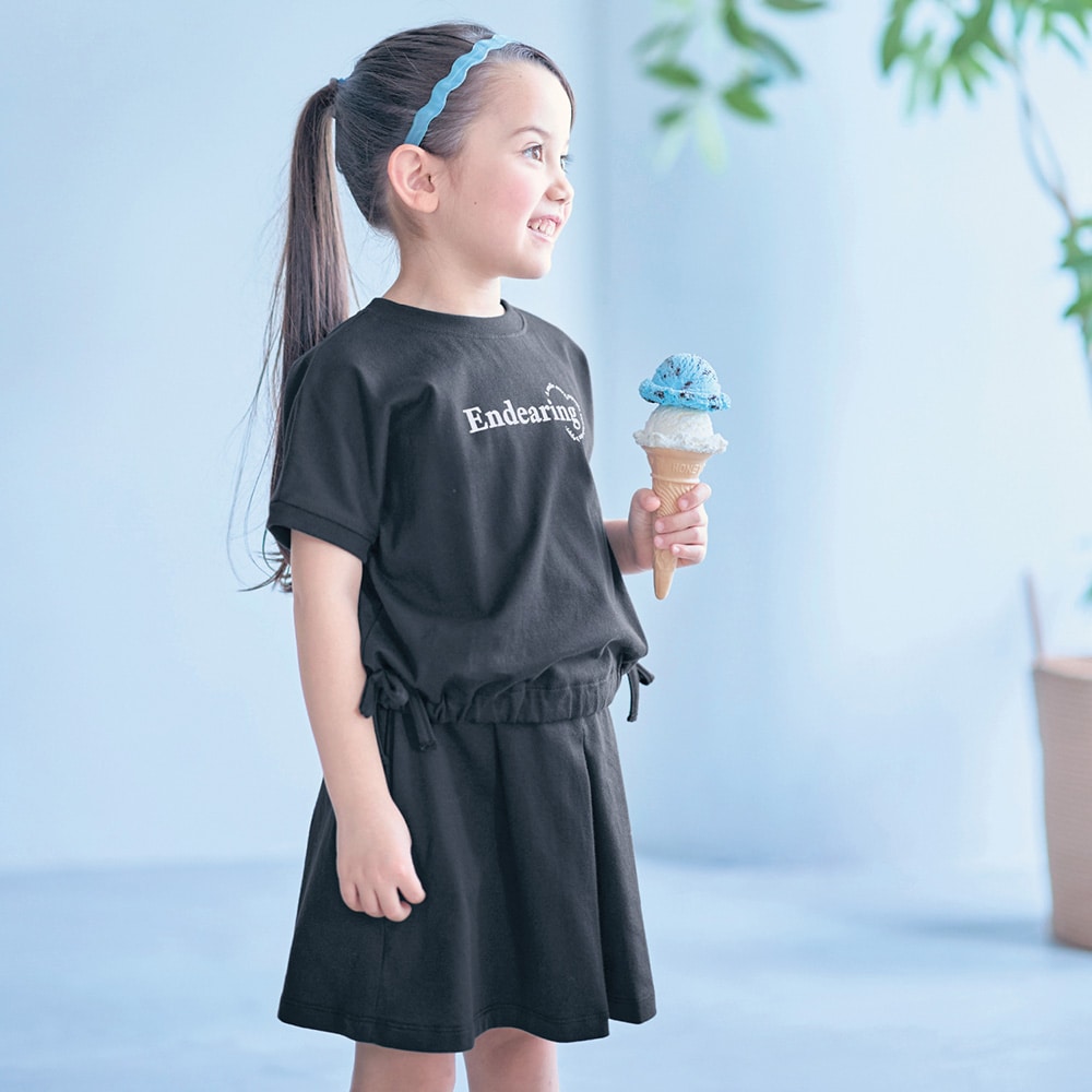 🆕【⭐訂購⭐】🌀 🇯🇵 日本直送 GITA 褶邊緞帶下擺Tee+短裙褲 套裝［2款選］🌀 [ELDA-0096][260510]