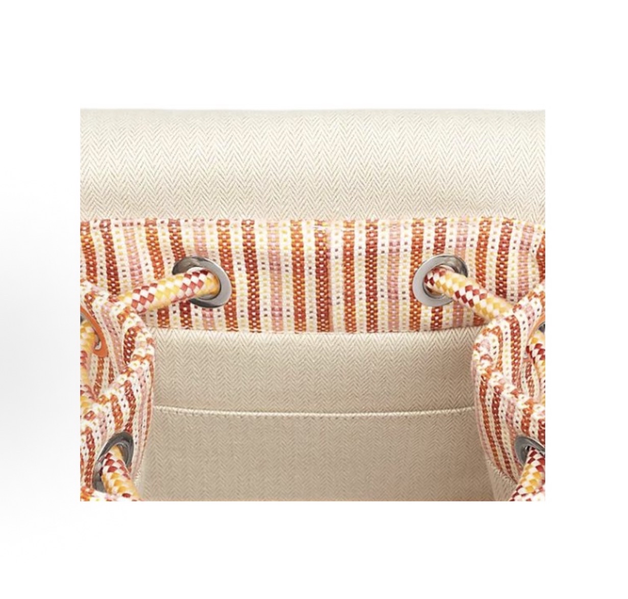 HERMES愛馬仕Animo Natte Factis 25 純棉背囊