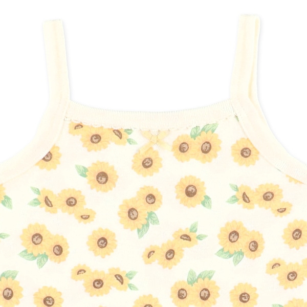 🇯🇵預訂 日本直送🇯🇵吸水速乾涼感系列花卉滿印絲帶純棉吊帶包屁衣三件套