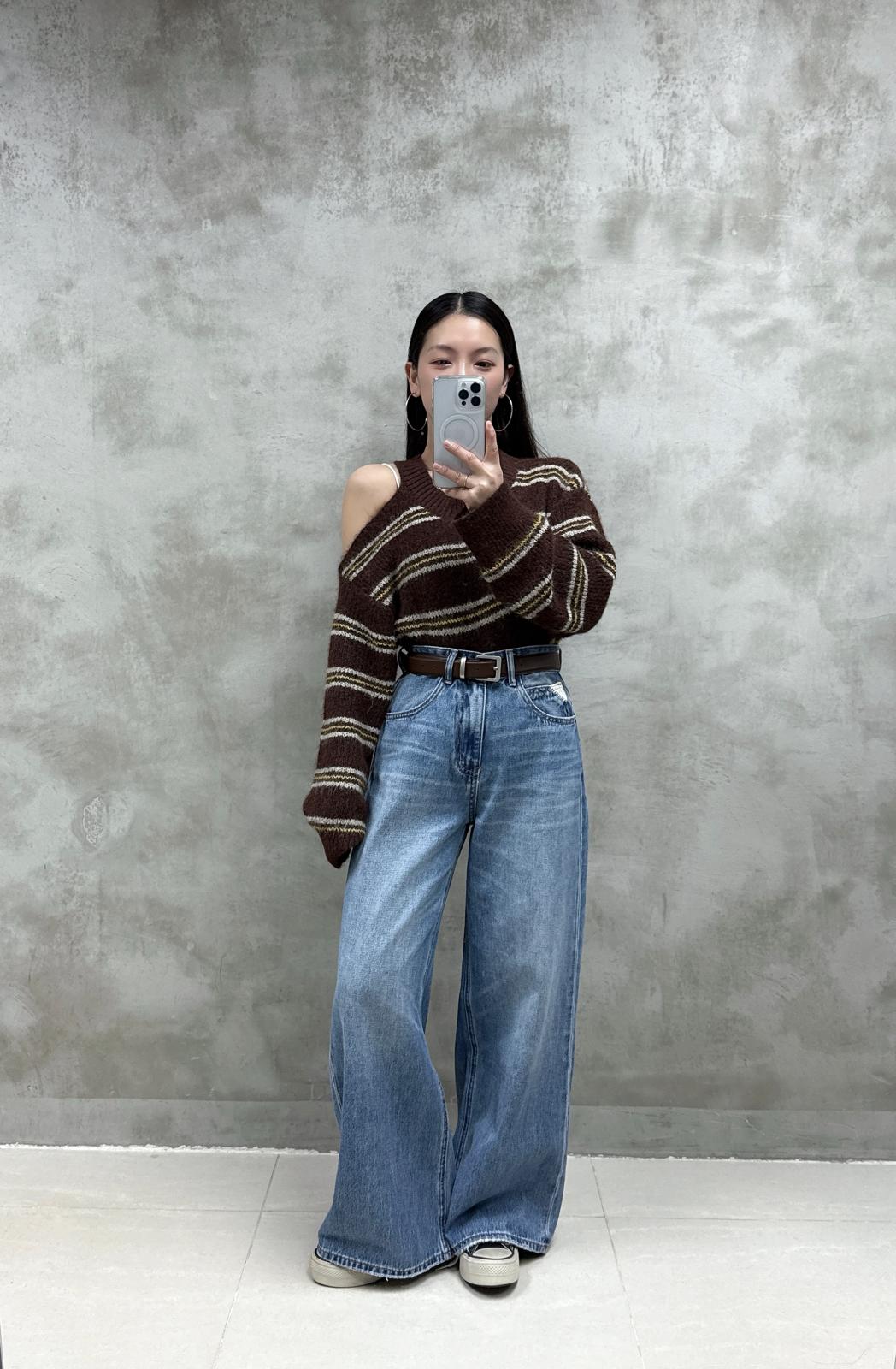 洗水直腳牛仔褲