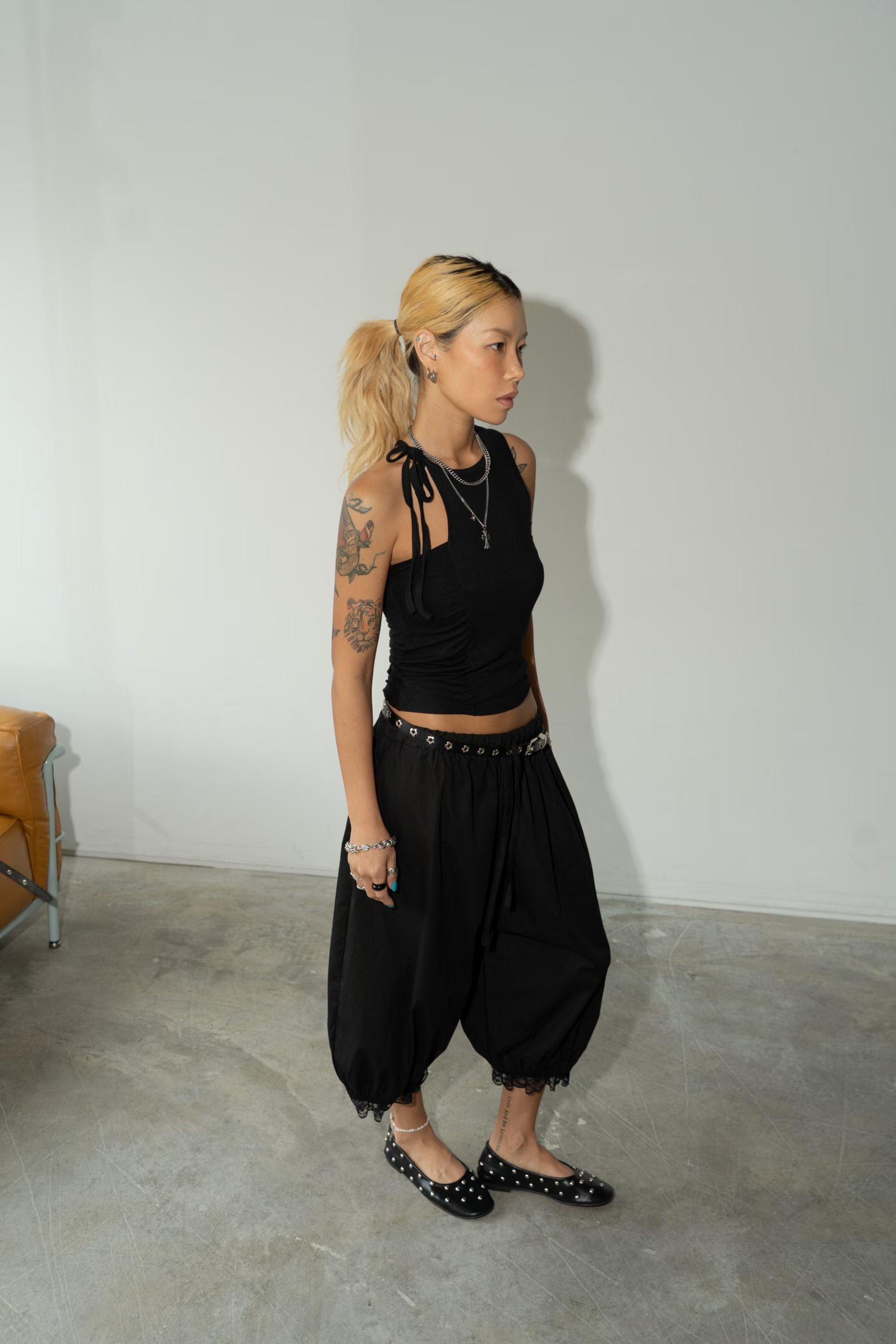 東大門女裝 | Speed rope tank top(Black)