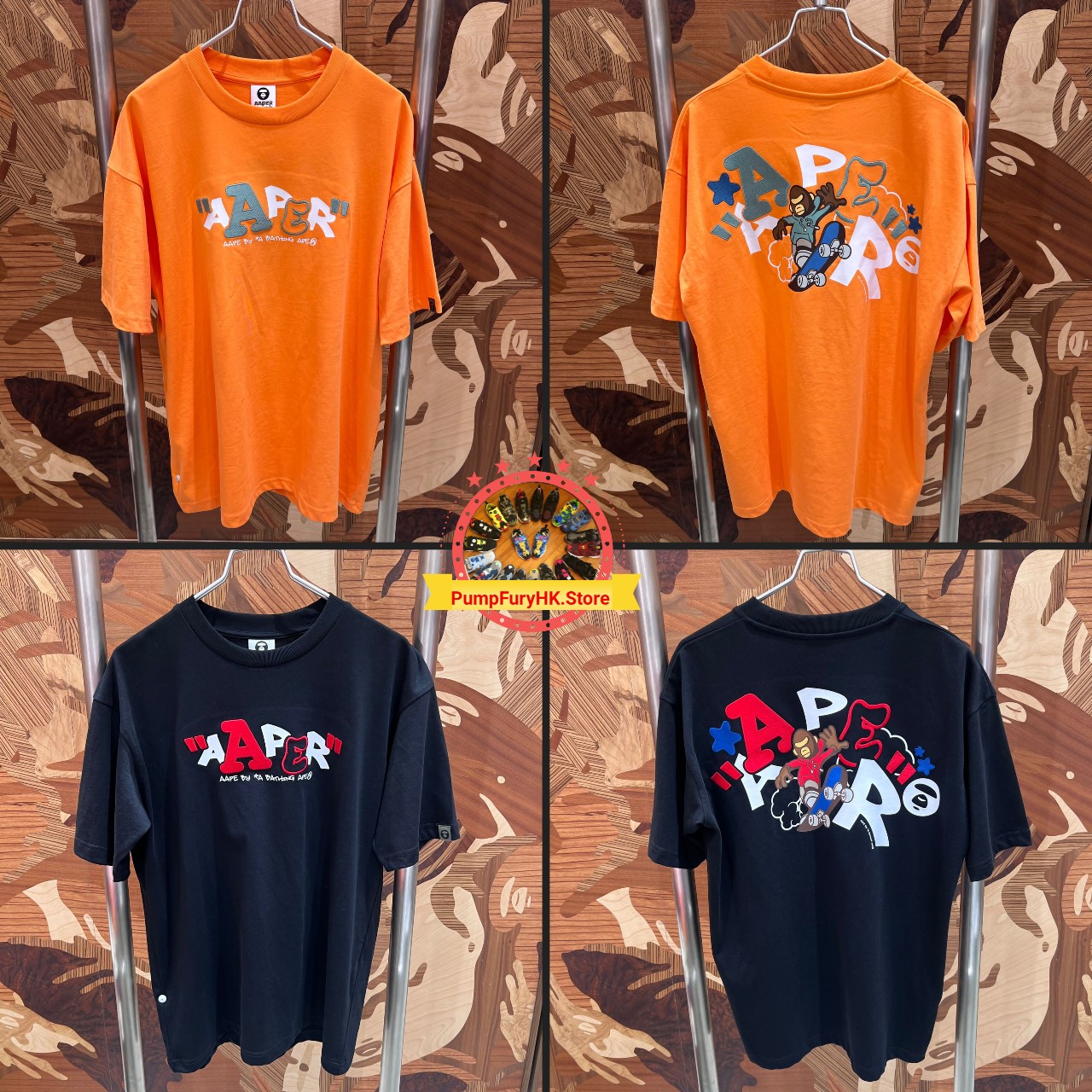 AAPE Relaxed fit AAPER graphic tee (1822) 寬鬆版