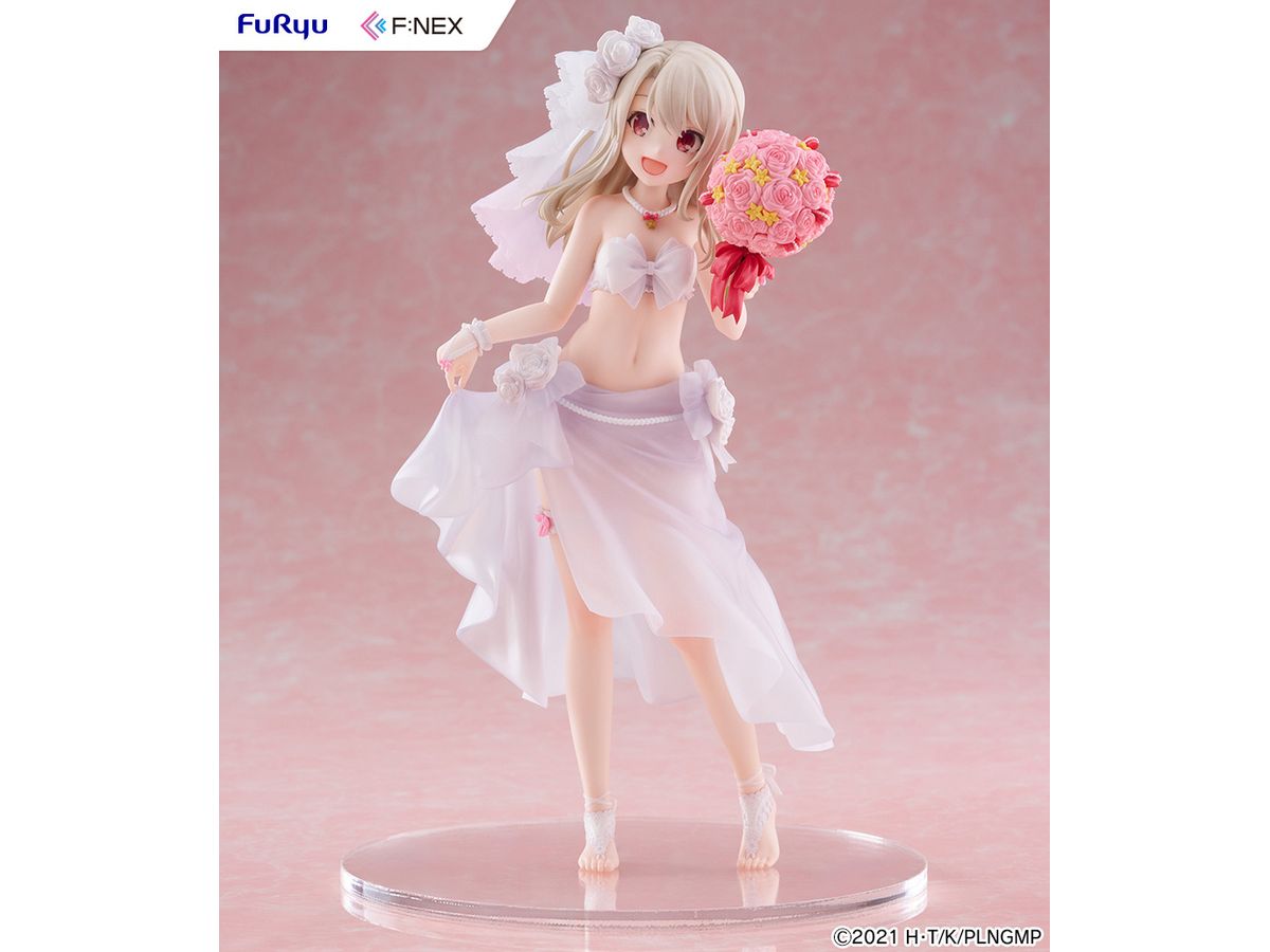 【預訂日期至17/6/26】 FURYU [F:NEX]《魔法少女☆伊莉雅》1/7 伊莉雅 -婚紗泳裝- / Illyasviel von Einzbern Wedding Swimsuit ver. 1/7 Scale Figure 🌸[訂單確認後,本店會於一週內發出電子預購單據,屆時請確認WhatsApp對話查收。"如需到店提取紙質單據或使用其他通訊APP可於備註告知"]