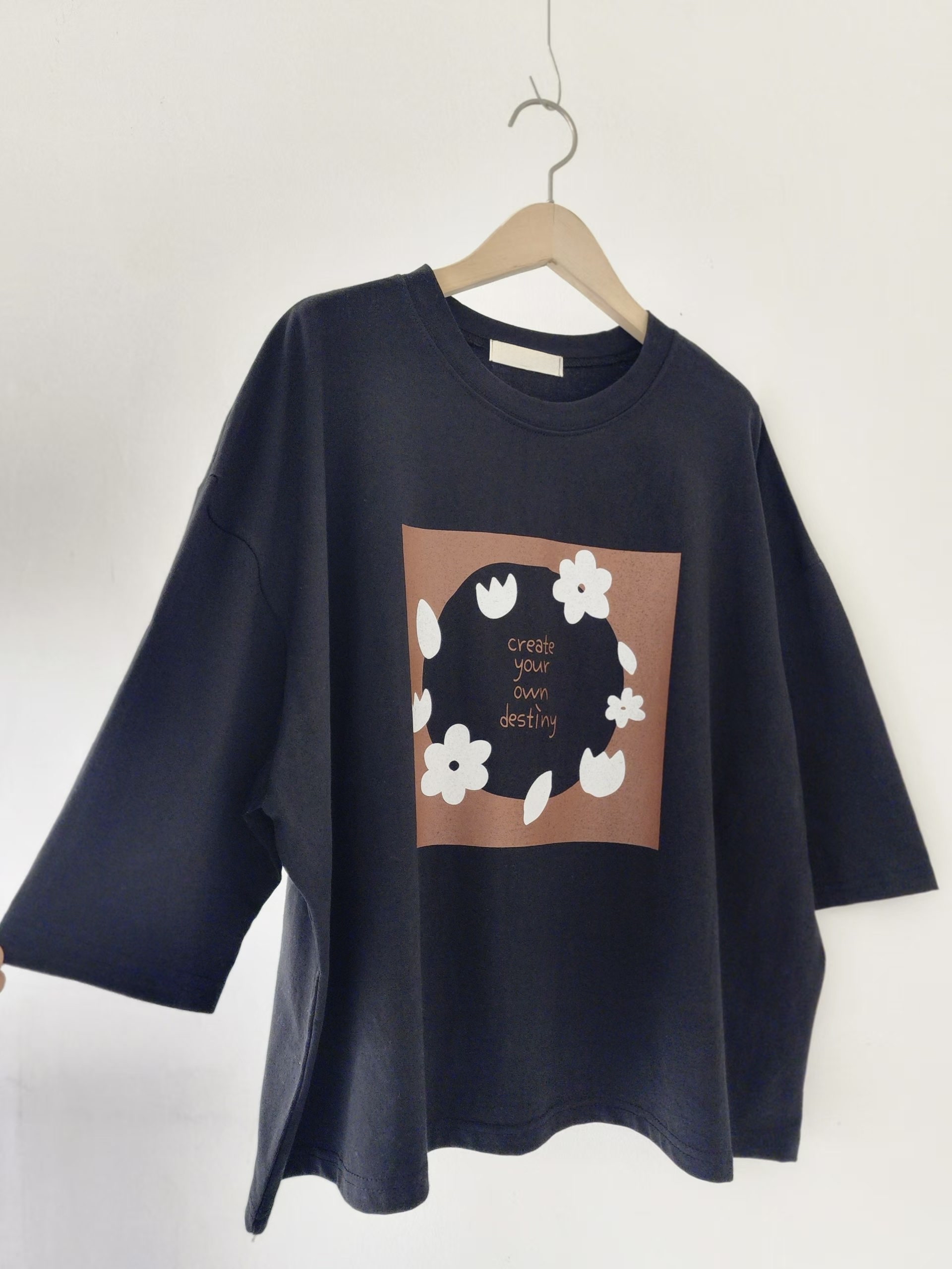 JR OS box cut floral top