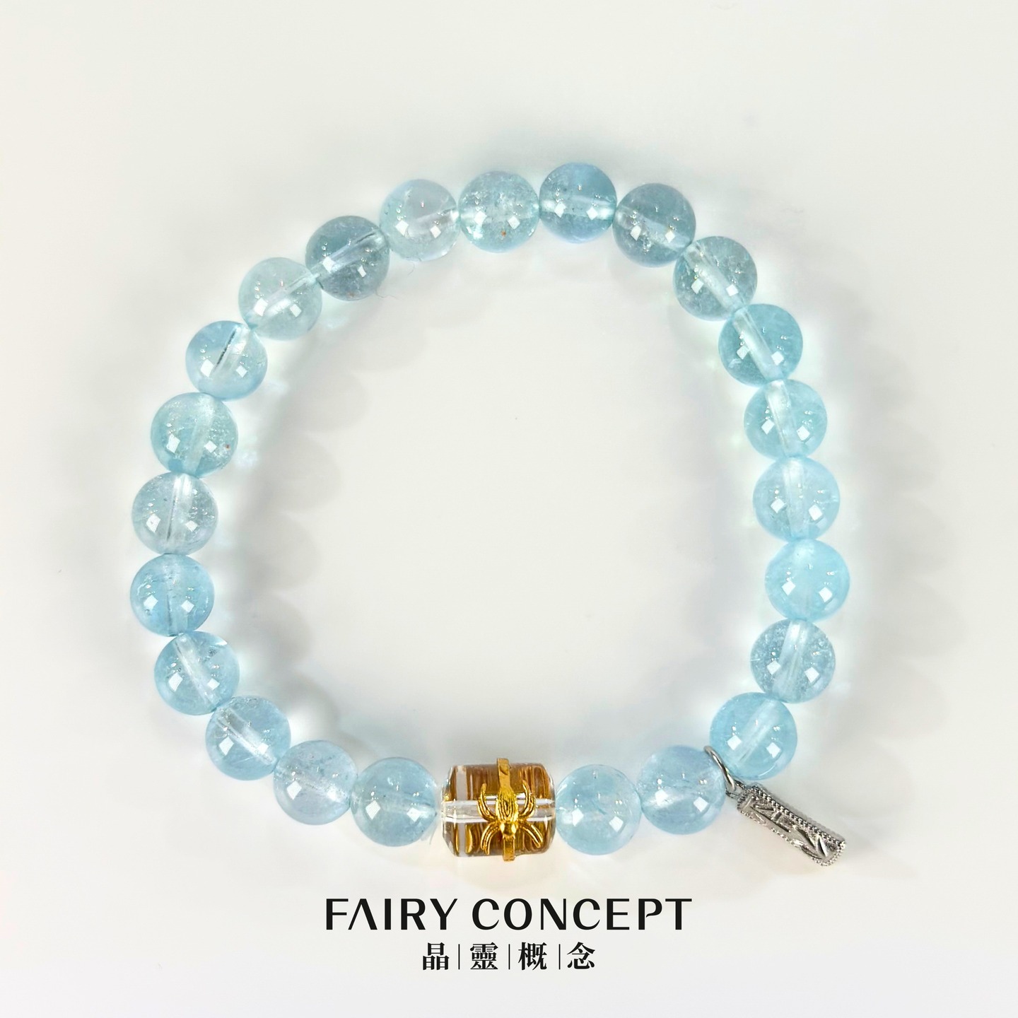 9MM+白水晶,7MM+海藍寶 