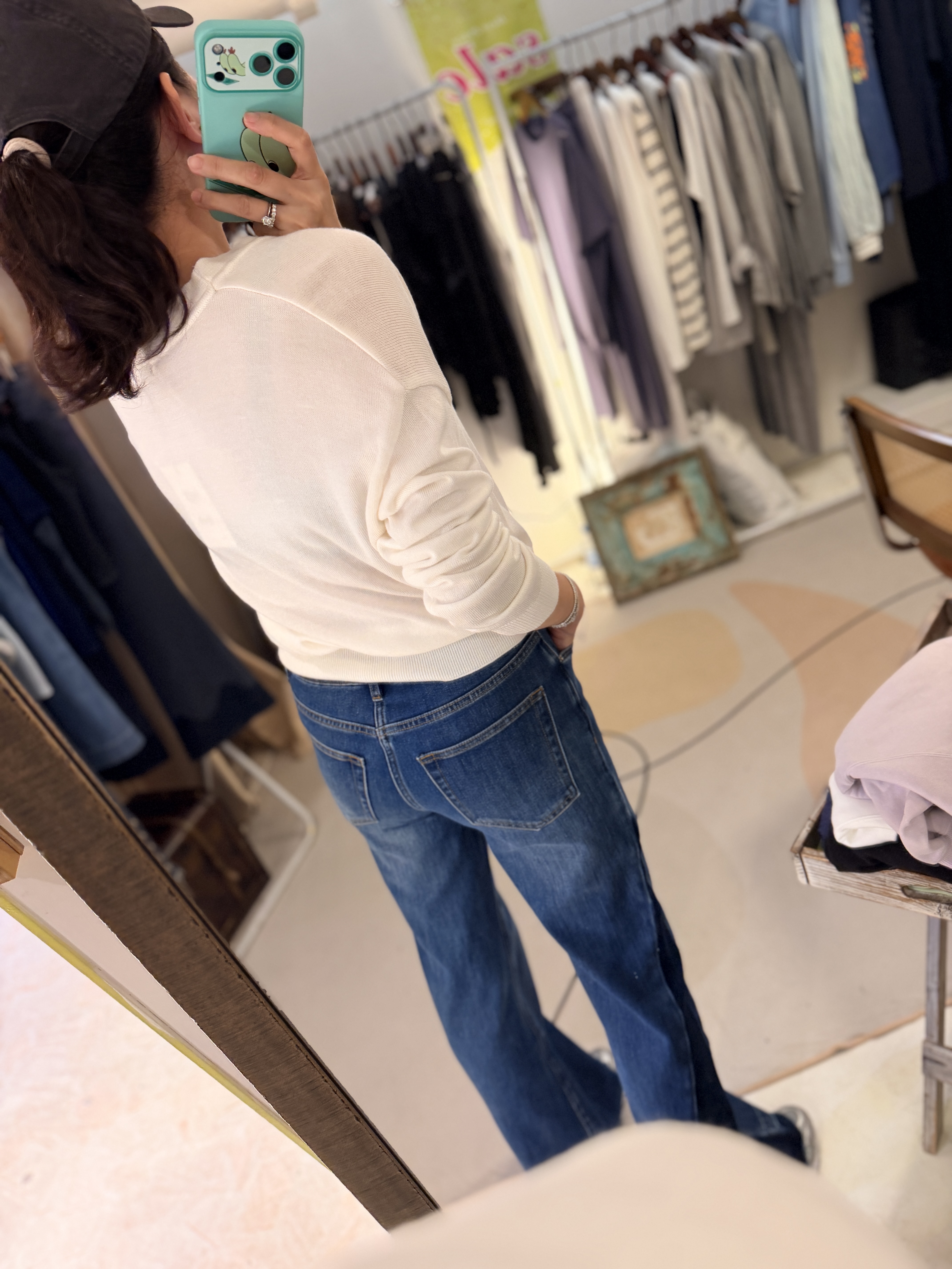 V neck basic knit