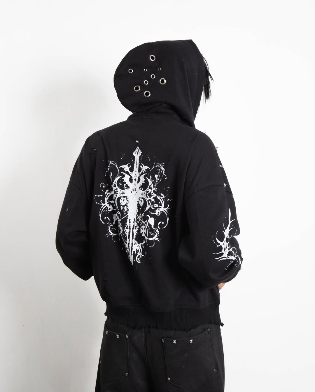 Custom Crab Leg Zip Up Hoodie