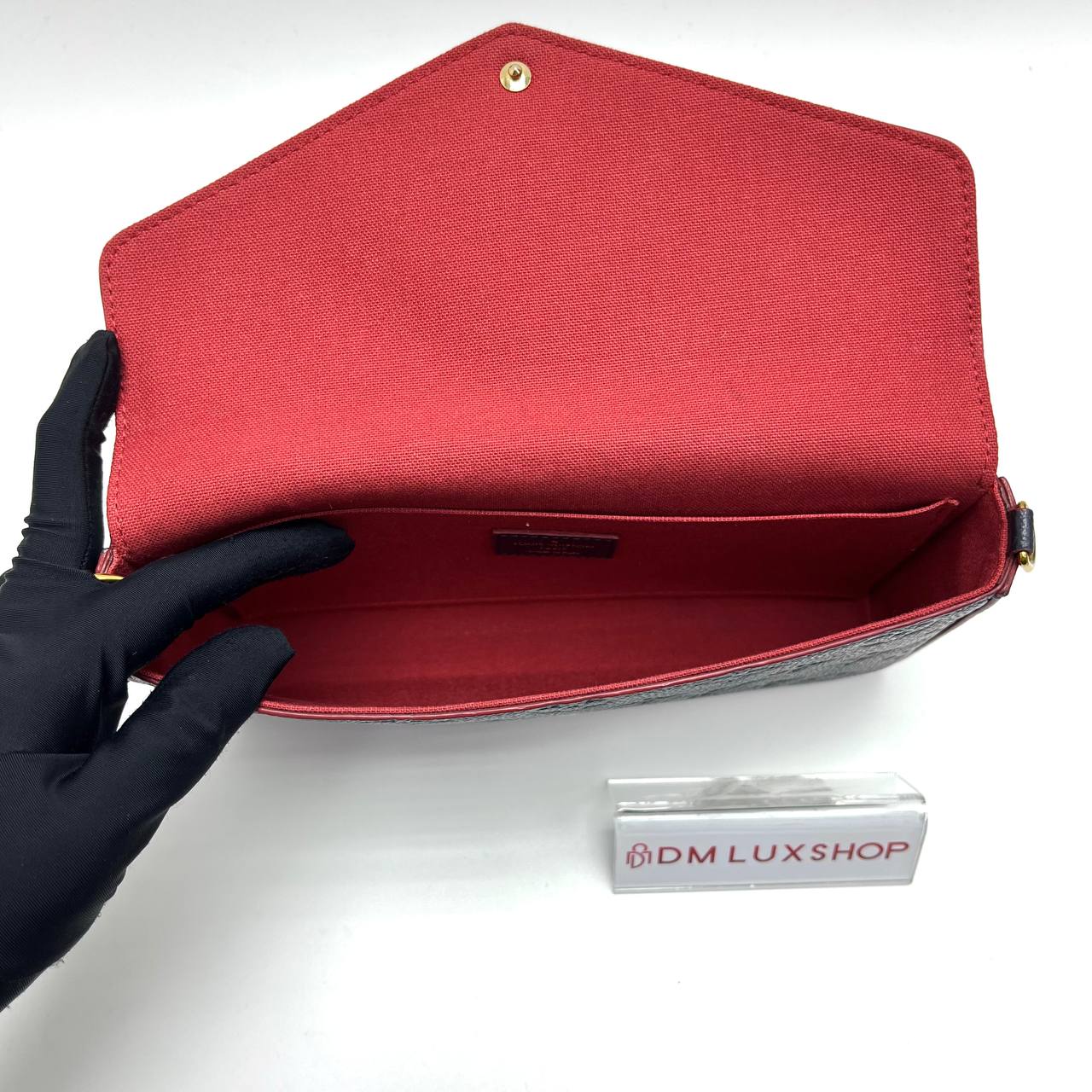 LV Navy Blue Empreinte Leather Felicie