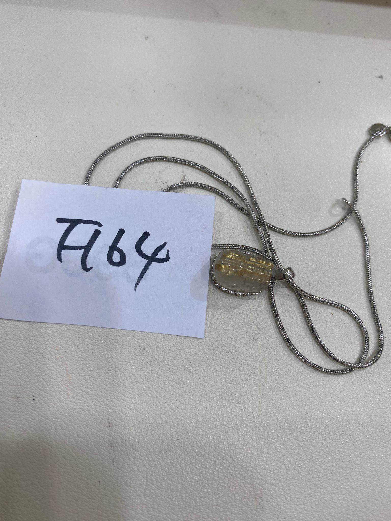 F164 純銀金鈦晶貔貅吊墜