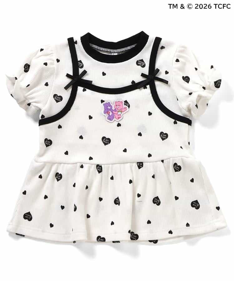 🇯🇵預訂 日本直送🇯🇵Apres les cours x Care Bears系列三色人物貼花吊帶短袖層疊上衣