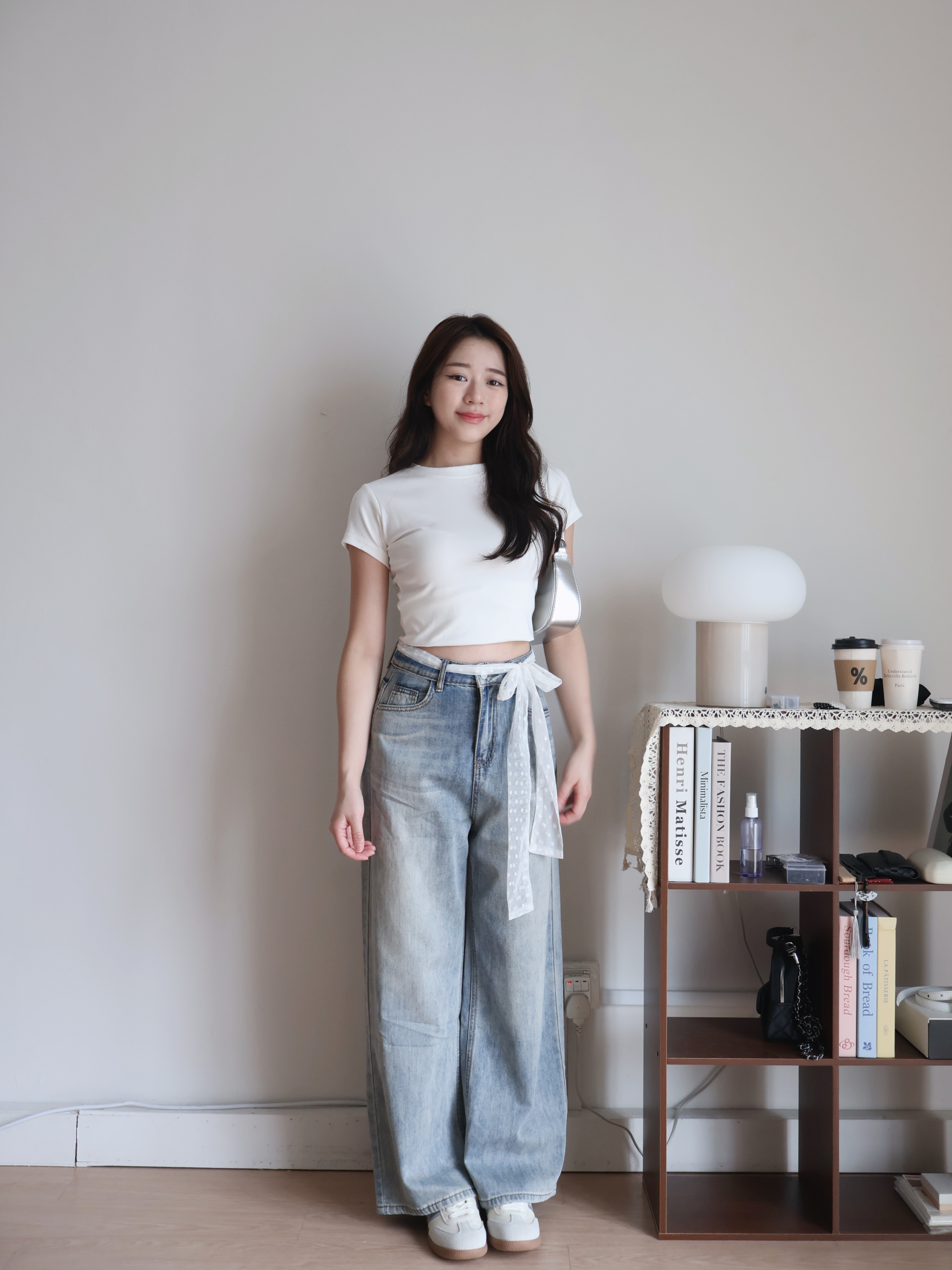 Hailey Cotton Tee | White