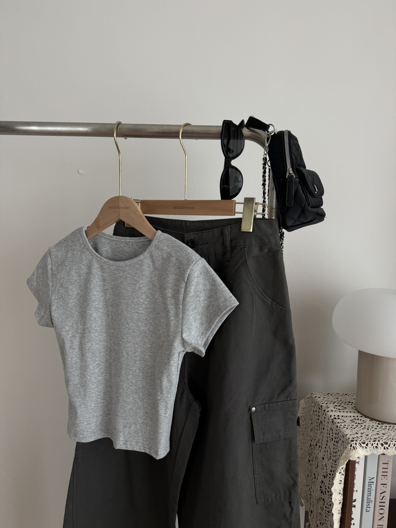 Kyle Cropped Top | Grey